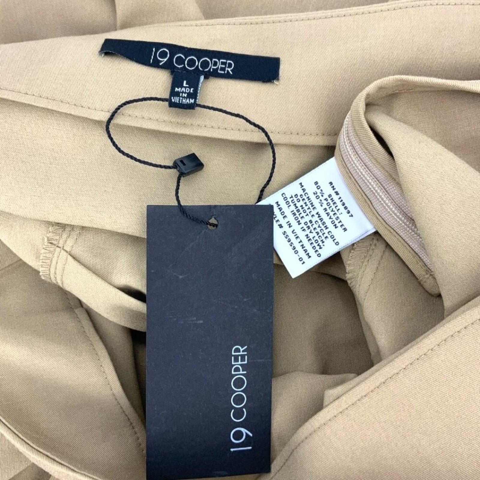 Other 19 Cooper Pleated Mini Skirt Khaki Size Large NWT $35 MSRP Size 30" / US 8 / IT 44 - 3 Thumbnail