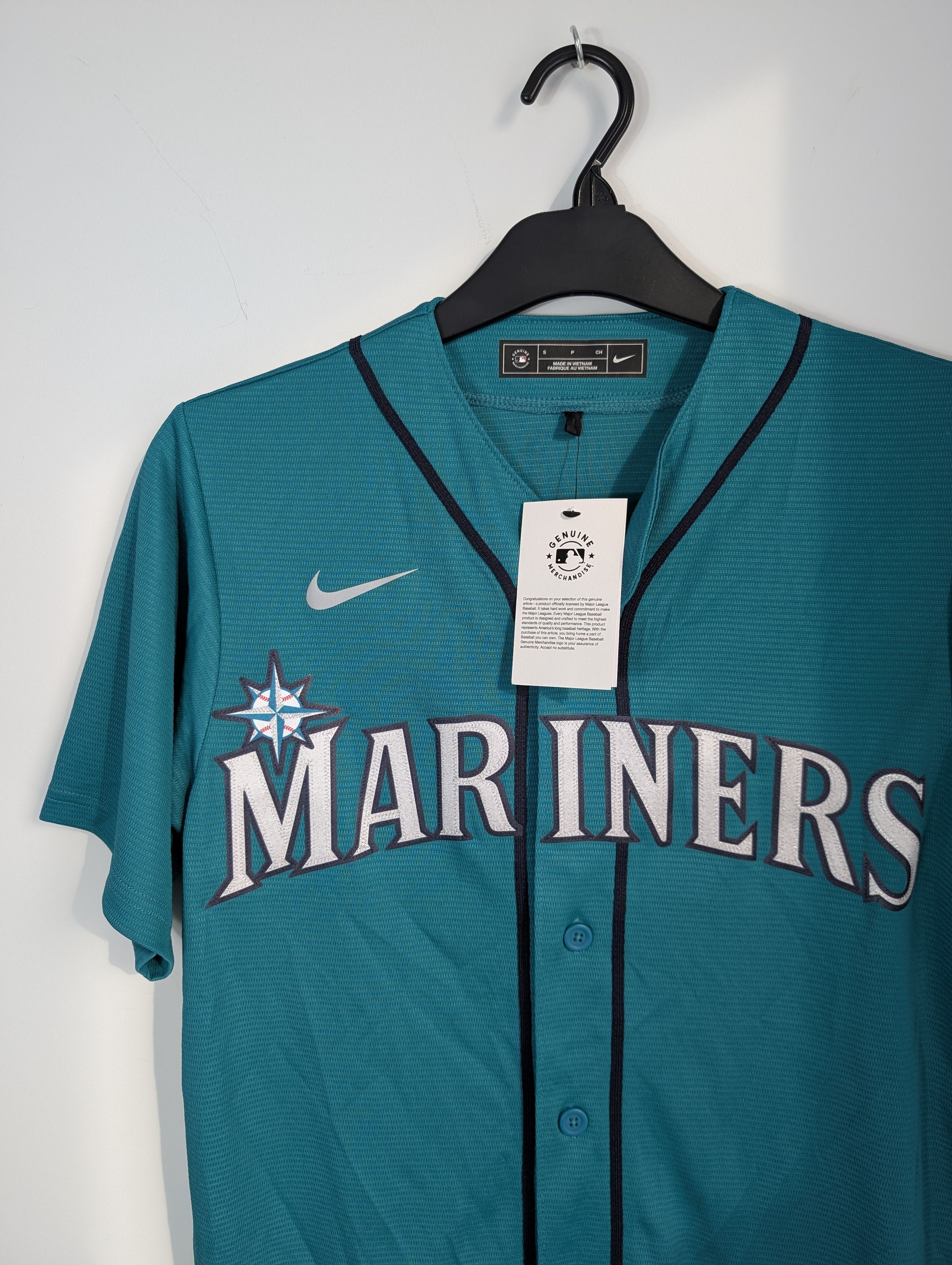 Nike Nike Seattle Mariners MLB Baseball Jersey BNWT Y2K Size US S / EU 44-46 / 1 - 2 Thumbnail