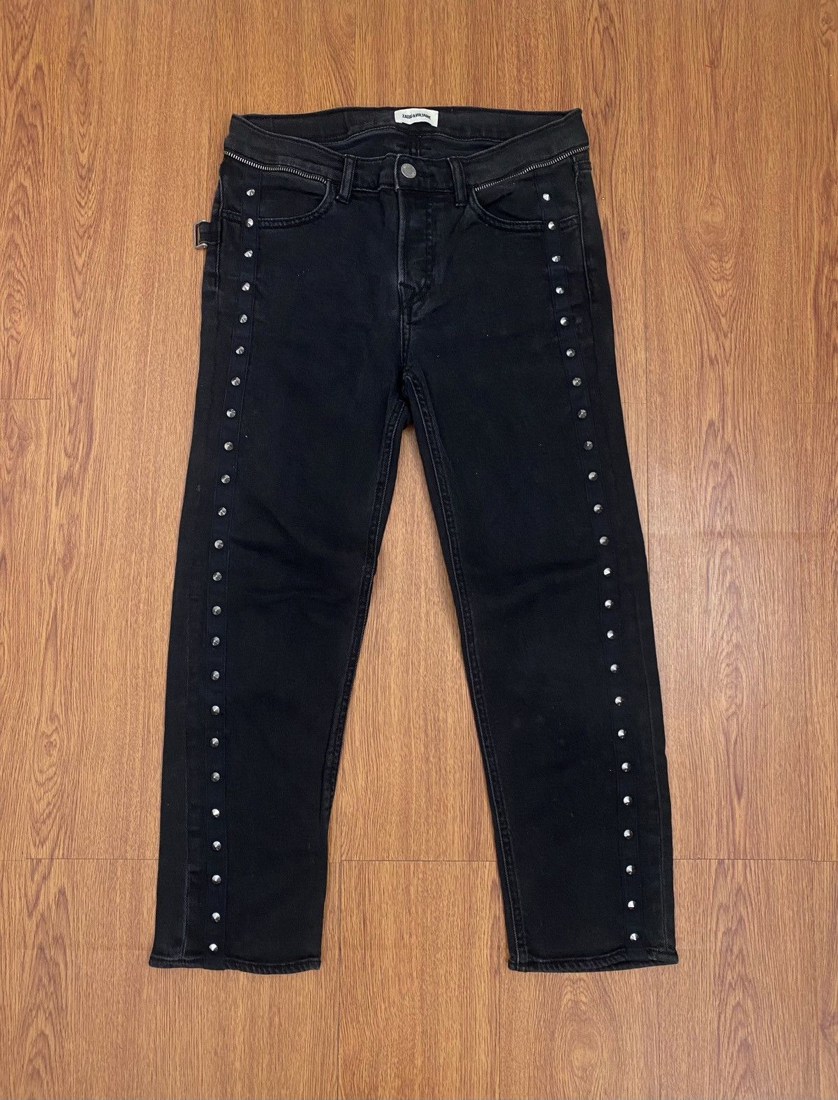 Zadig & Voltaire Zadig & Voltaire studded Elios Spikes denim Size US 30 / EU 46 - 1 Thumbnail