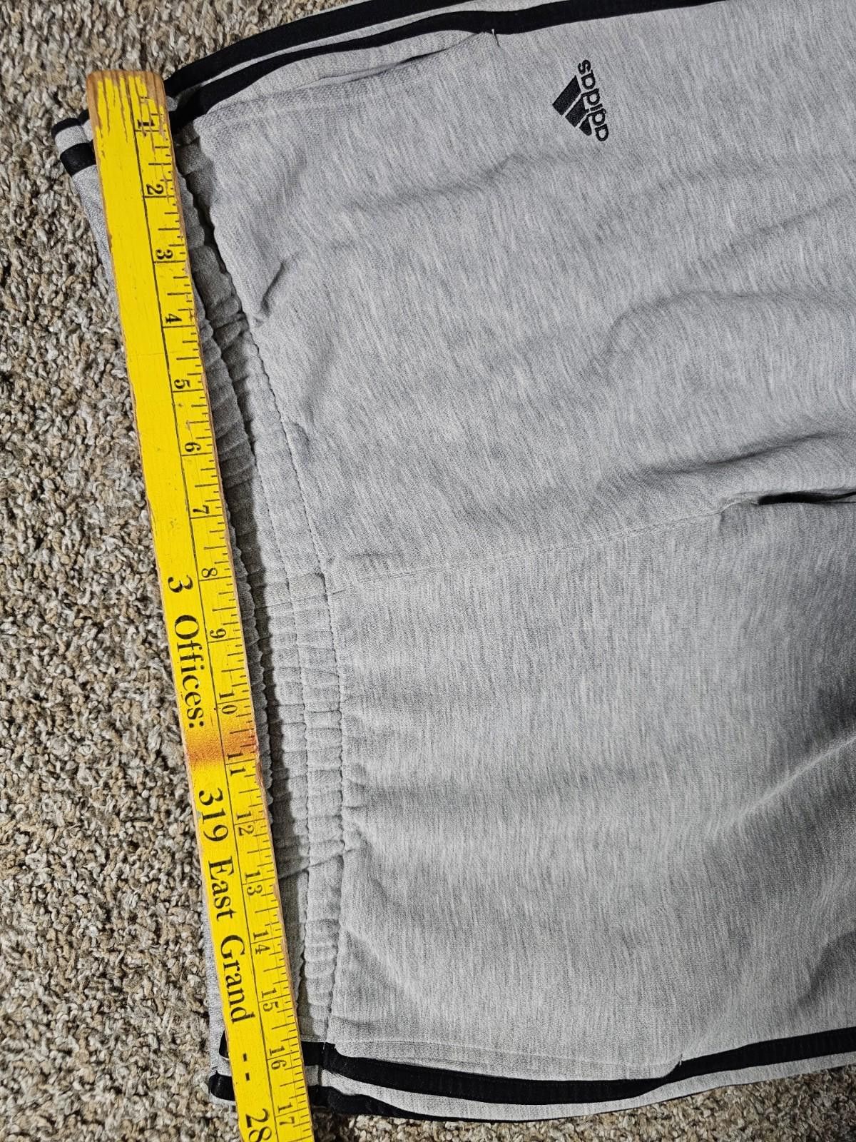 Adidas Adidas Gray Mens Medium Sweatpants Size US 32 / EU 48 - 5 Thumbnail