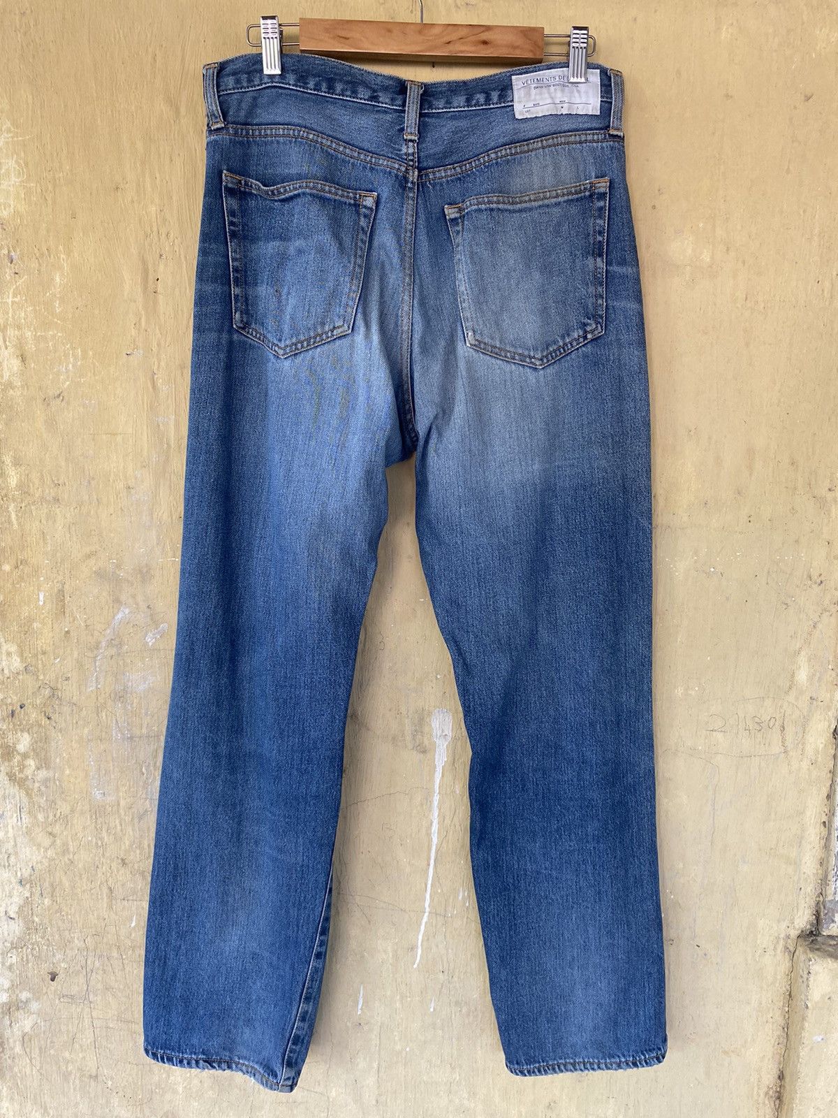 Japanese Brand Vetements De Travail Distressed Selvage Denim Jeans Pants Size US 32 / EU 48 - 2 Thumbnail
