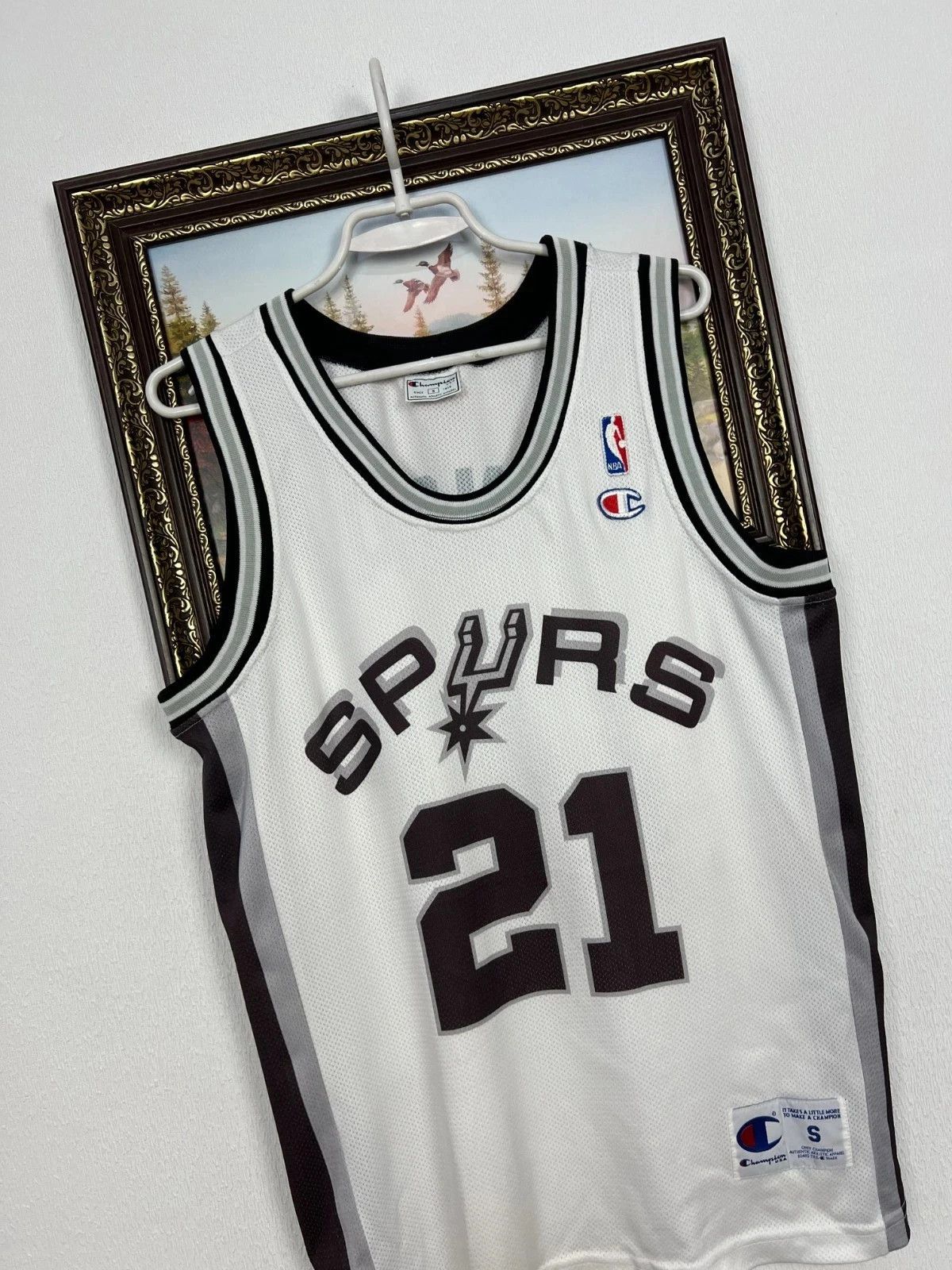Champion Vintage 90's Champion San Antonio Spurs Duncan NBA Jersey Size US S / EU 44-46 / 1 - 2 Thumbnail
