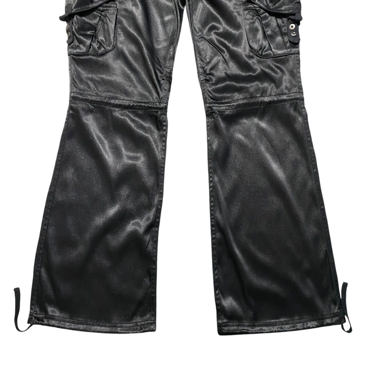 CIVARIZE Civarize Black Metallic Cargo Pants Flare Size US 31 - 9 Thumbnail