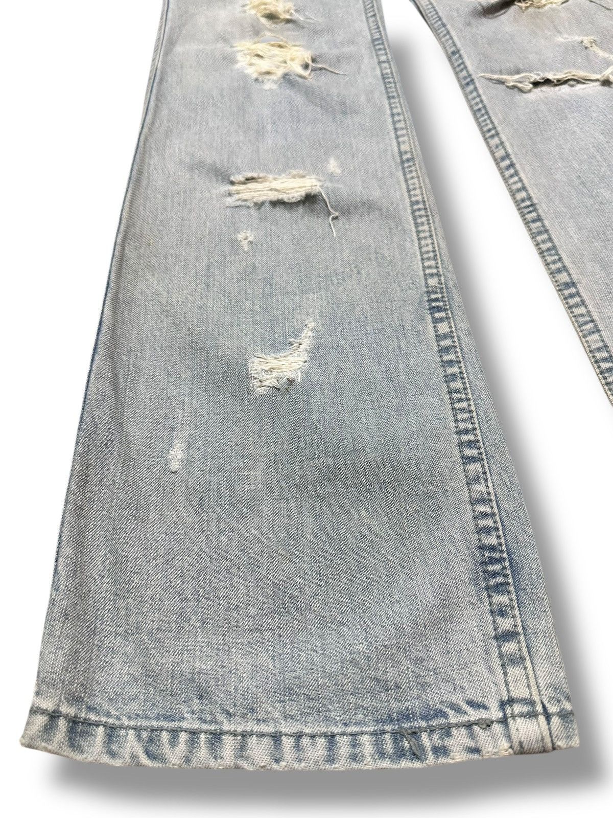 Japanese Brand Vintage LD Distressed Jean With Baggy Loose Style Faded Wash Size US 30 / EU 46 - 10 Thumbnail