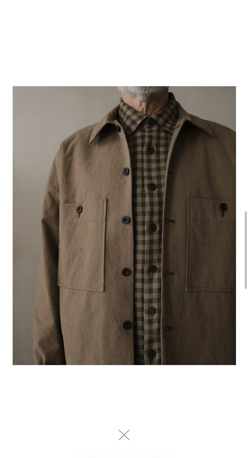 Evan Kinori Field Shirt Two Undyed Organic Cotton Canvas Size US XS / EU 42 / 0 - 7 Thumbnail