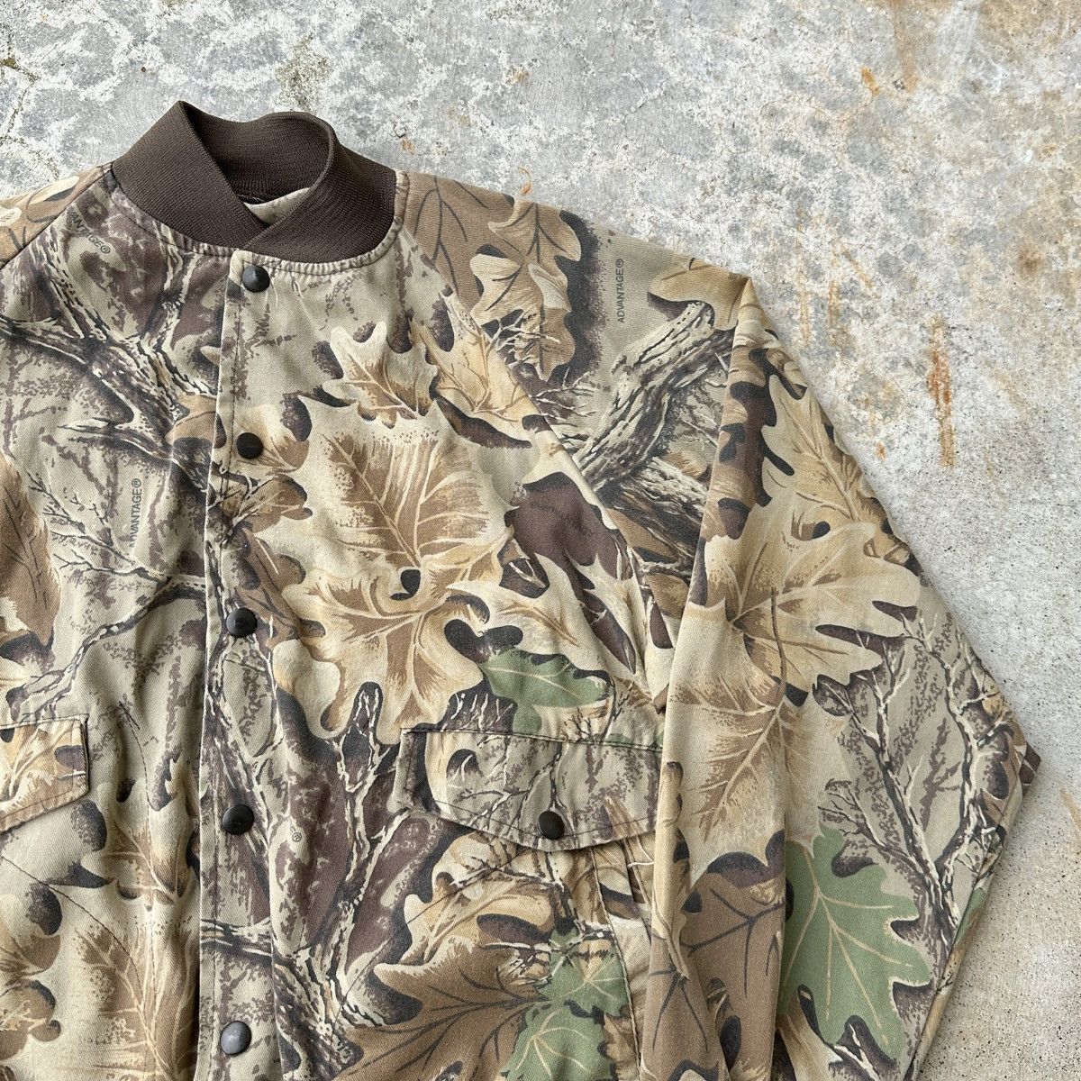 Realtree 90s Realtree Hunter outdoor Varsity Bomber Flight jacket Size US L / EU 52-54 / 3 - 4 Thumbnail
