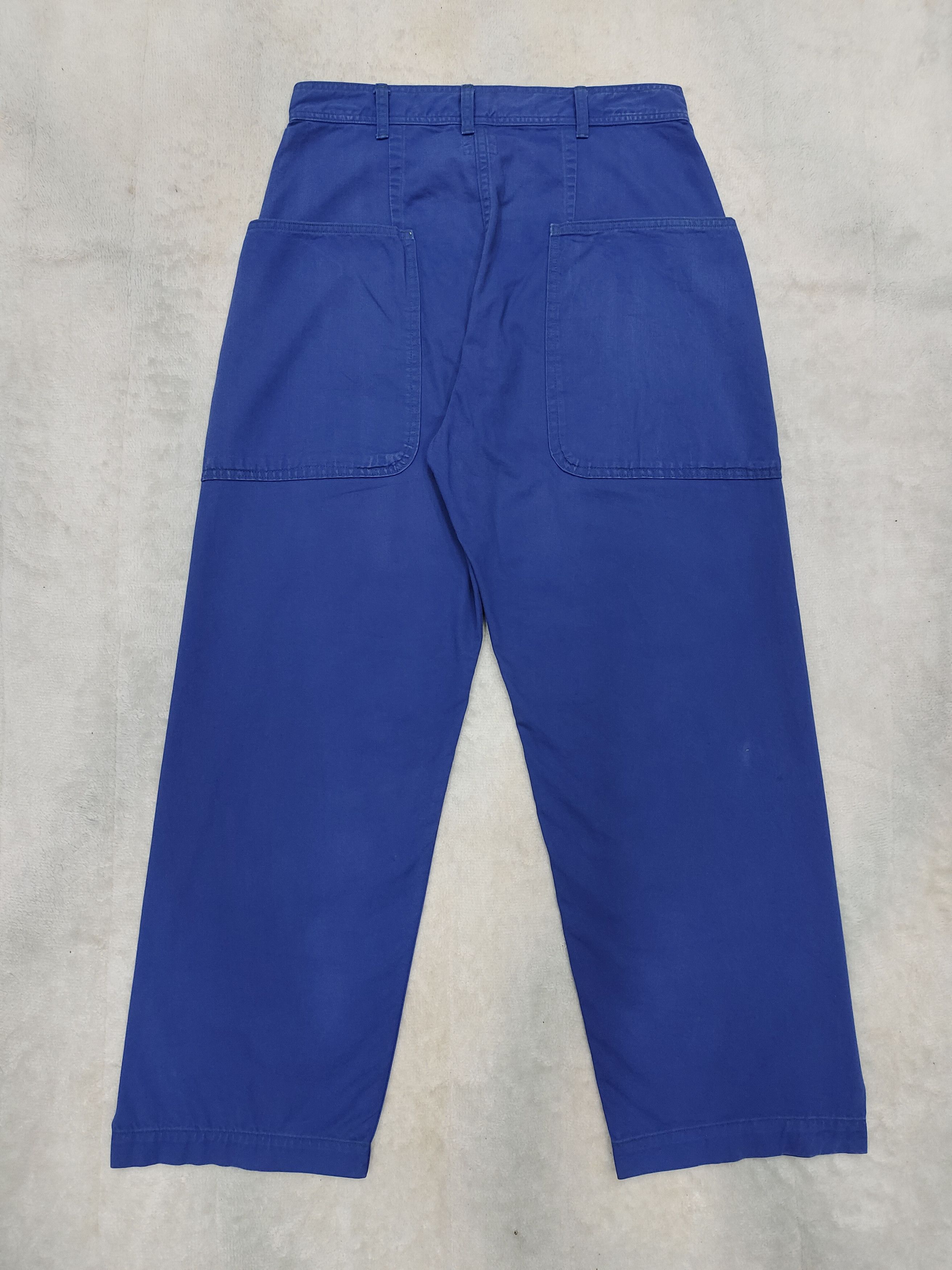 Japanese Brand Go to Hollywood Asymmetrical Pleated Wide Utility Work Pants Size US 30 / EU 46 - 3 Thumbnail
