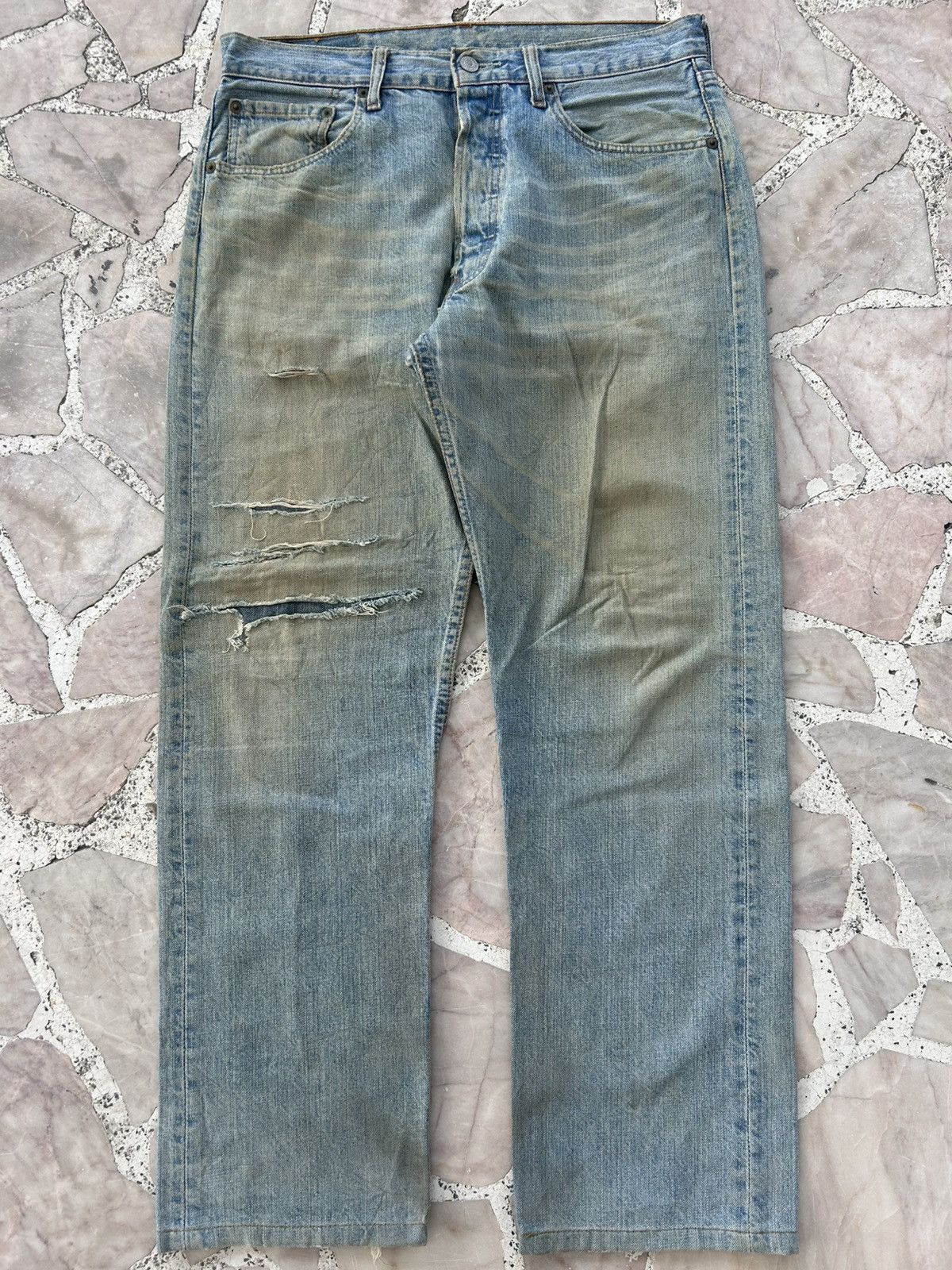 Levi's Levis 501 Vintage 90s Patchwork Denim Size US 32 / EU 48 - 1 Thumbnail