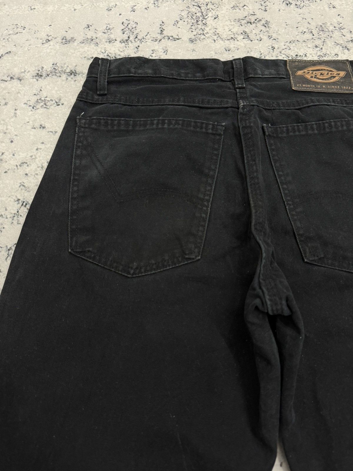 Dickies Y2K Dickies Faded Black Double Knee Distressed Workwear Size US 30 / EU 46 - 12 Thumbnail
