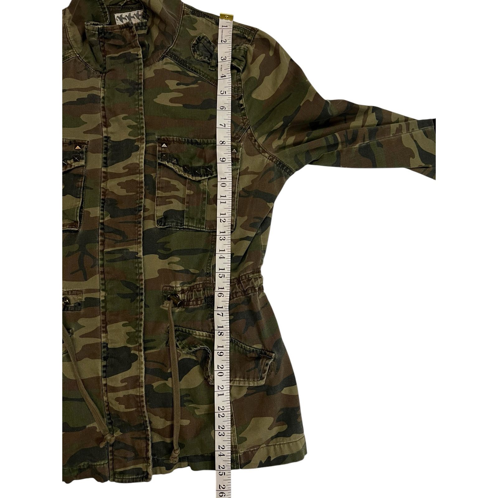 Other Women’s Camo Military Utility Jacket Studded Pockets Medium Size M / US 6-8 / IT 42-44 - 13 Thumbnail