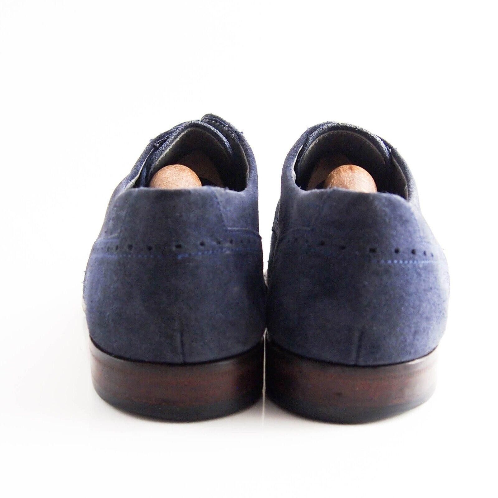 Hugo Boss Hugo Boss Derby Oxfords Blue Suede Mens EU 41 US 8 Size US 8 / EU 41 - 8 Thumbnail