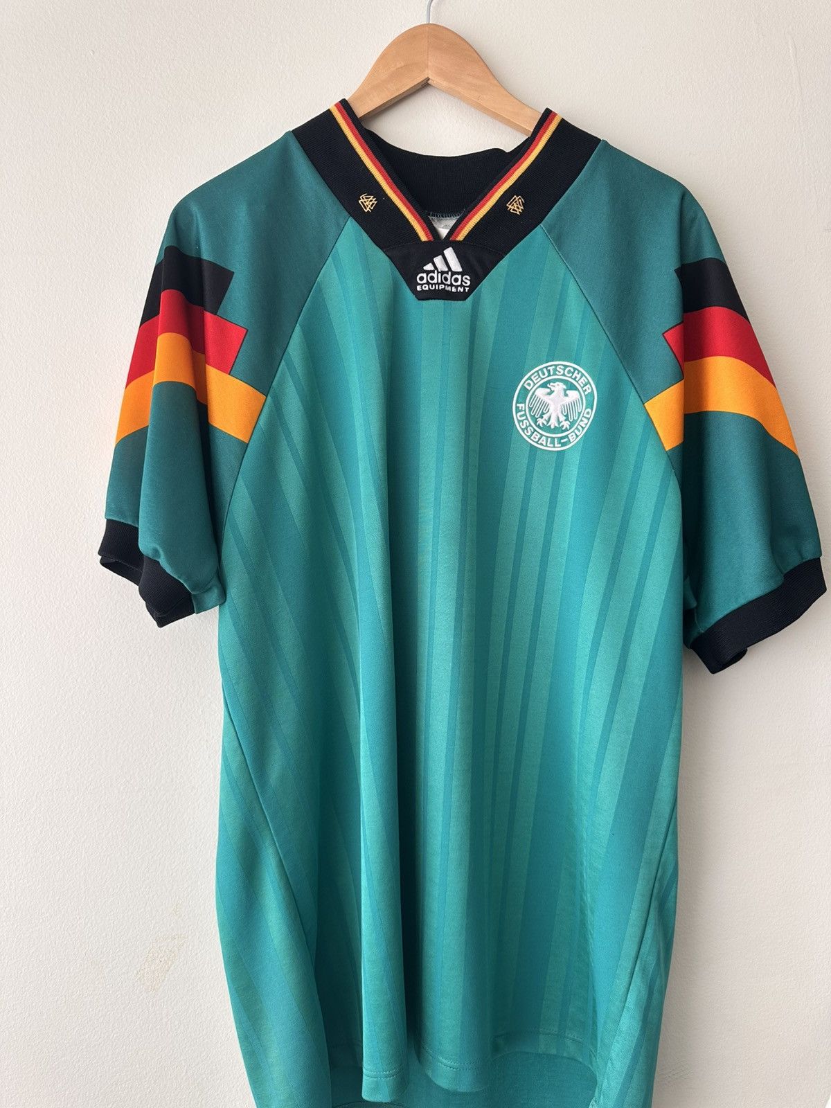 Vintage Germany 92Adidas Away Matthaus Jersey World Cup 90s