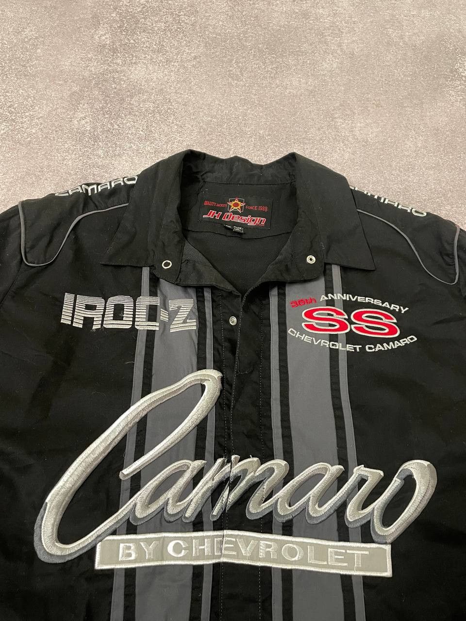 Jeff Hamilton Vintage Jeff Hamilton Camaro Big Logo Chevrolet Racing shirt Size US XXL / EU 58 / 5 - 4 Thumbnail