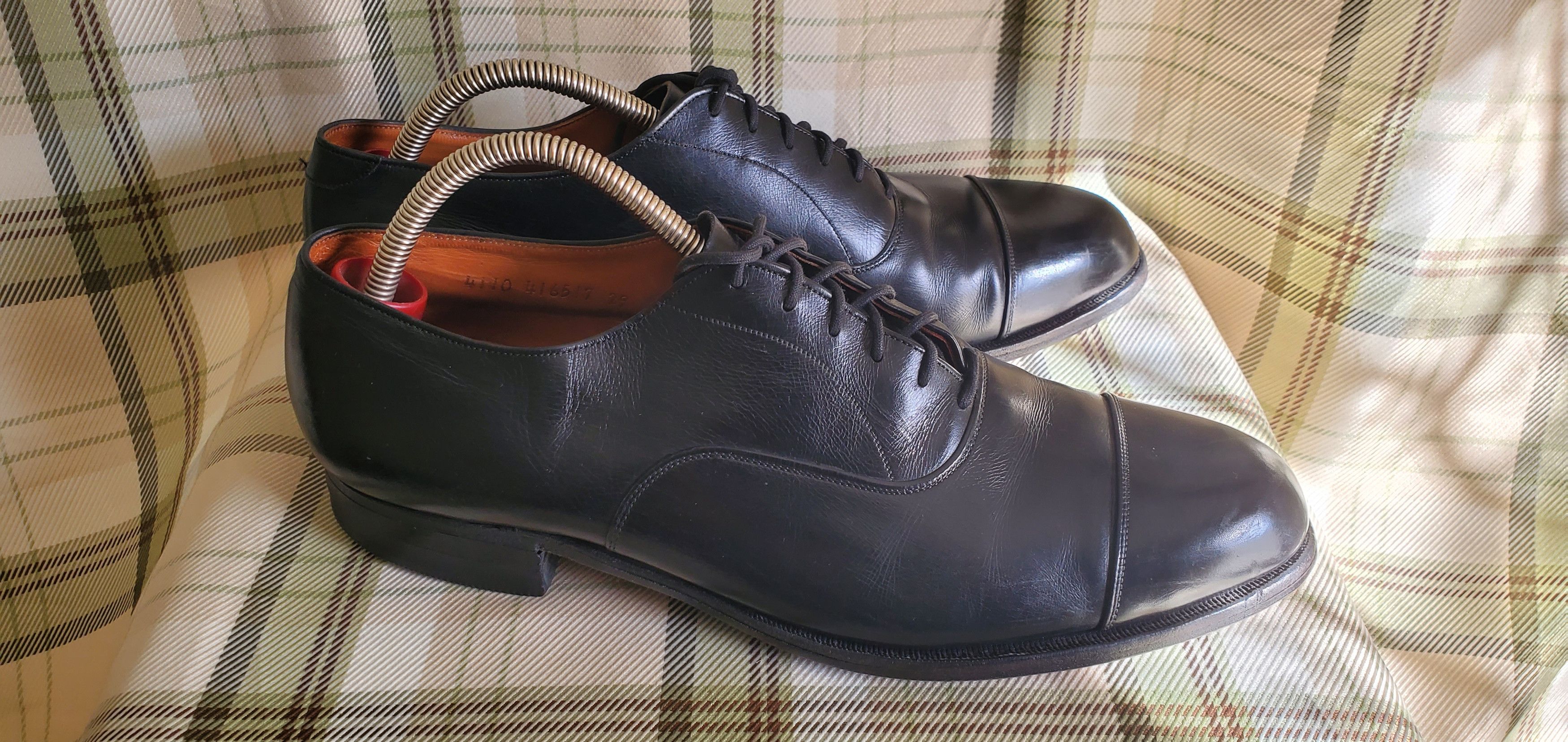 John McHale John McHale Black Lace Up Dress Shoes Size US 8.5 / EU 41-42 - 3 Thumbnail