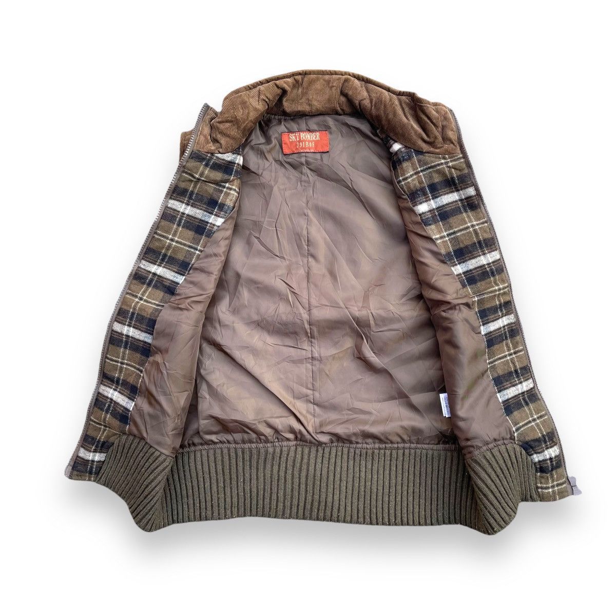 20471120 × Beauty Beast × Japanese Brand 🇯🇵 SKY BOMBER CORDUROY CHECKED ZIPPER VEST Size US M / EU 48-50 / 2 - 7 Thumbnail