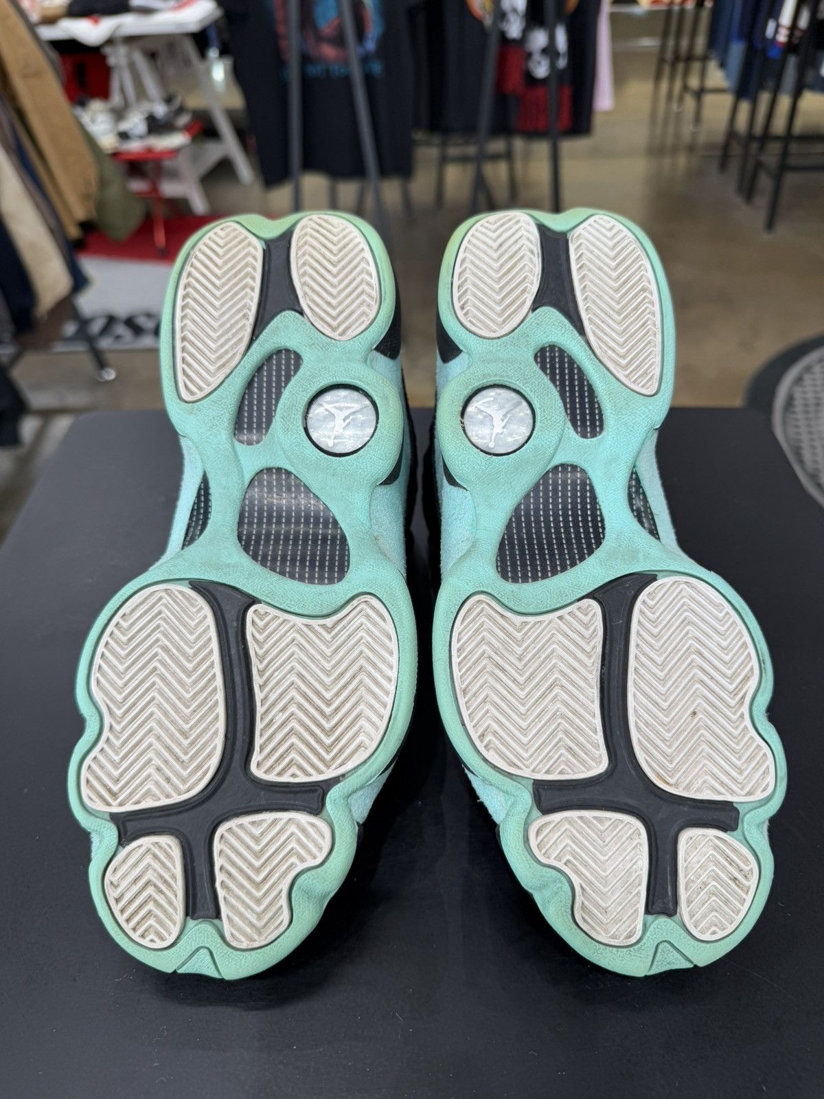 Jordan Brand Air Jordan 13 Black Island Green Size 5.5Y (2019) Size US 5.5 / EU 38 - 9 Thumbnail
