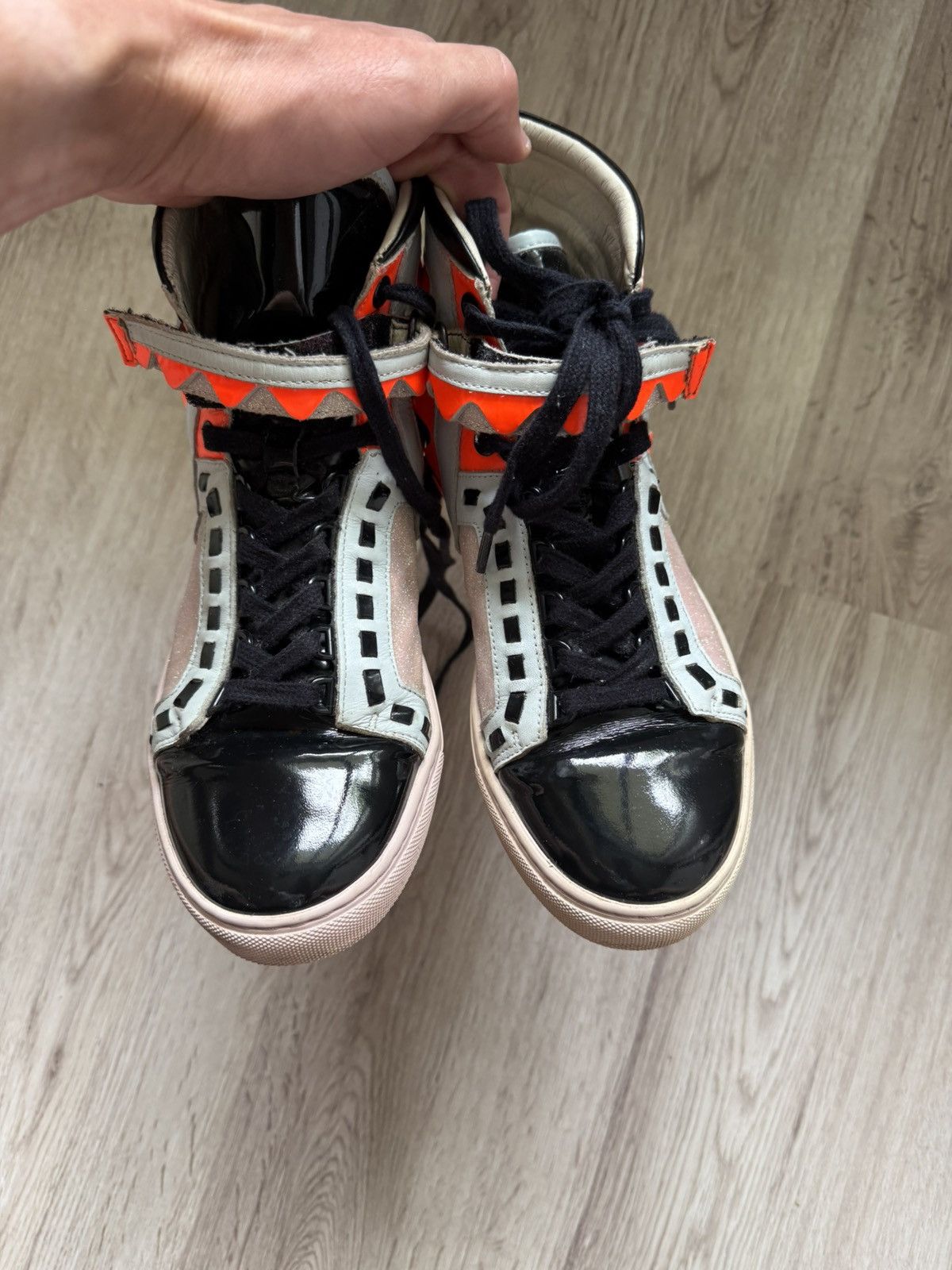 Sophia Webster Sophia Webster Fantasy Wing High Top Sneakers Neon Glitter Size US 9 / IT 39 - 23 Thumbnail