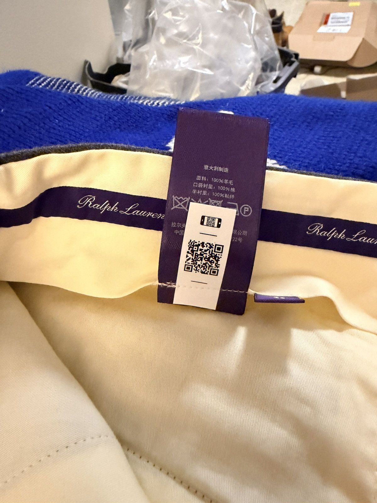 Ralph Lauren Purple Label Ralph Lauren Wool Flannel Trousers size 32R(48IT) Size 48R - 4 Thumbnail