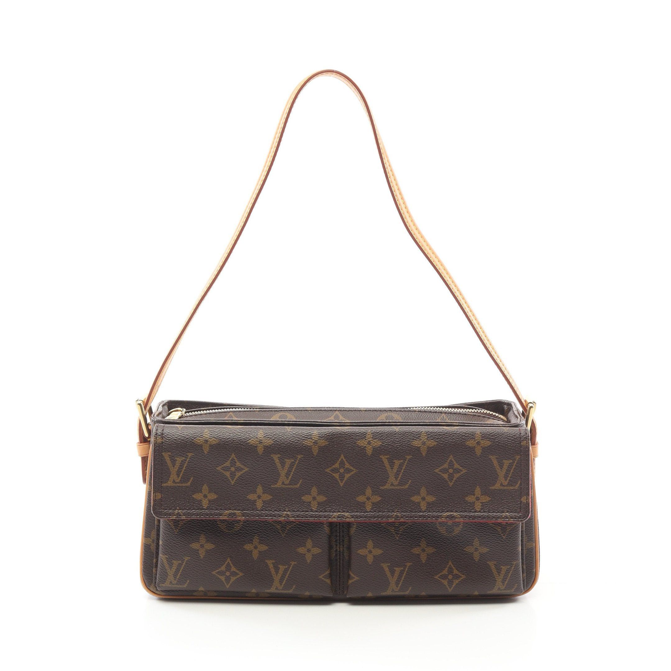 Louis Vuitton Louis Vuitton Vivacite Mm Monogram Shoulder Bag Leather Brown Size ONE SIZE - 1 Thumbnail
