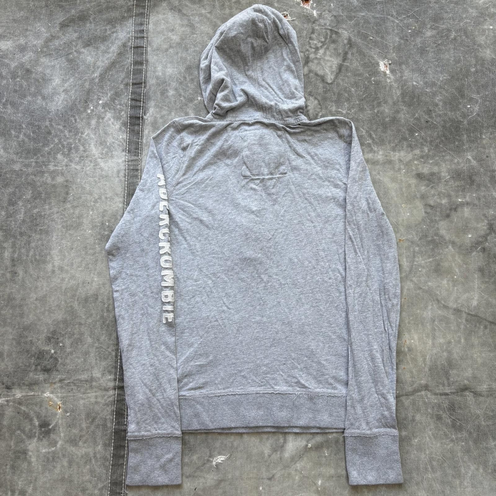 Abercrombie & Fitch Vintage Y2K Abercrombie & Fitch Lightweight Henley Hoodie Size L / US 10 / IT 46 - 5 Thumbnail