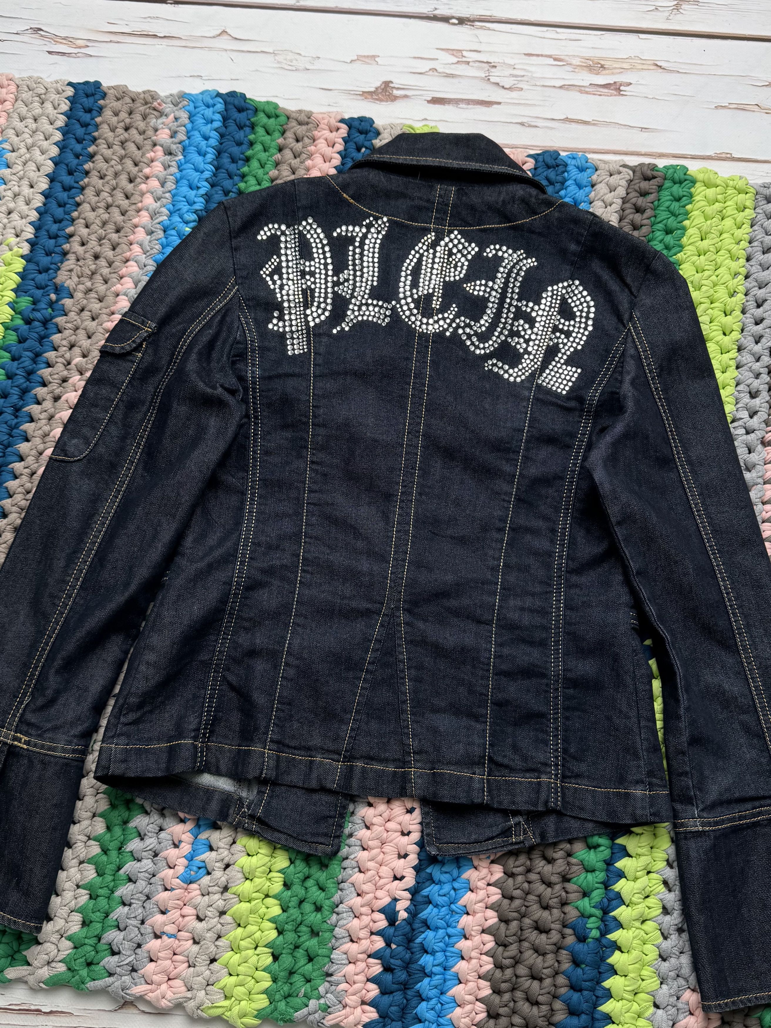 Philipp Plein Philipp Plein Vintage Denim Jacket Fitted Wash Stretch Y2K Size S / US 4 / IT 40 - 14 Thumbnail