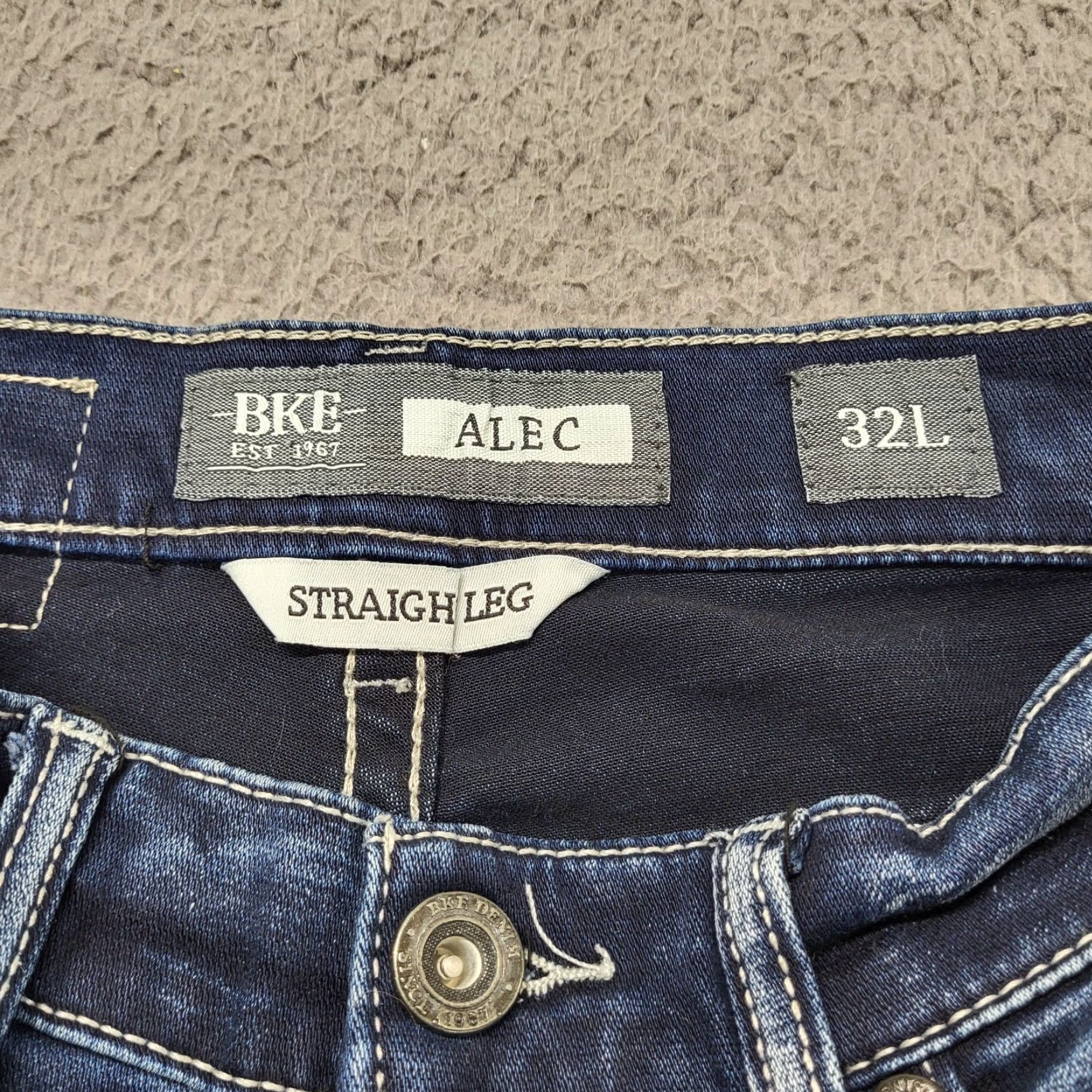 Vintage BKE Alec Straight Stretch Jean Mens Size 32x34 Light Low Rise Denim Actual 30x34 Size US 32 / EU 48 - 5 Thumbnail