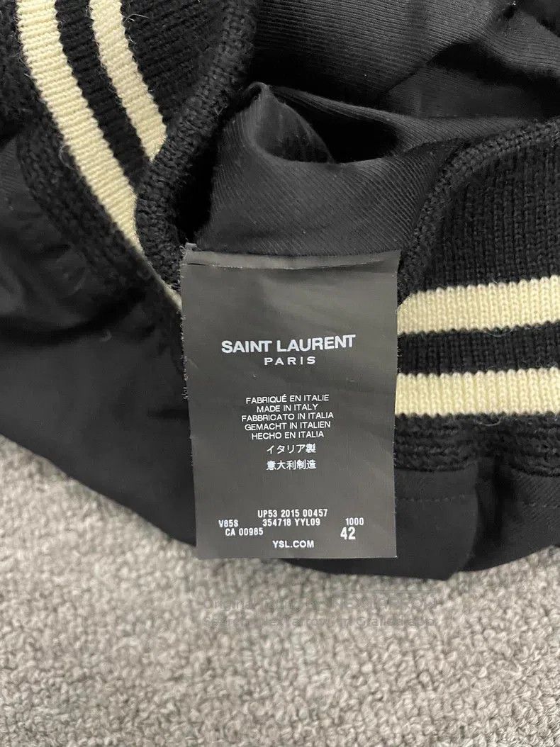 Saint Laurent Paris Saint Laurent Paris Black Samurai Patchwork Lamb Skin Wool Size US XS / EU 42 / 0 - 5 Thumbnail