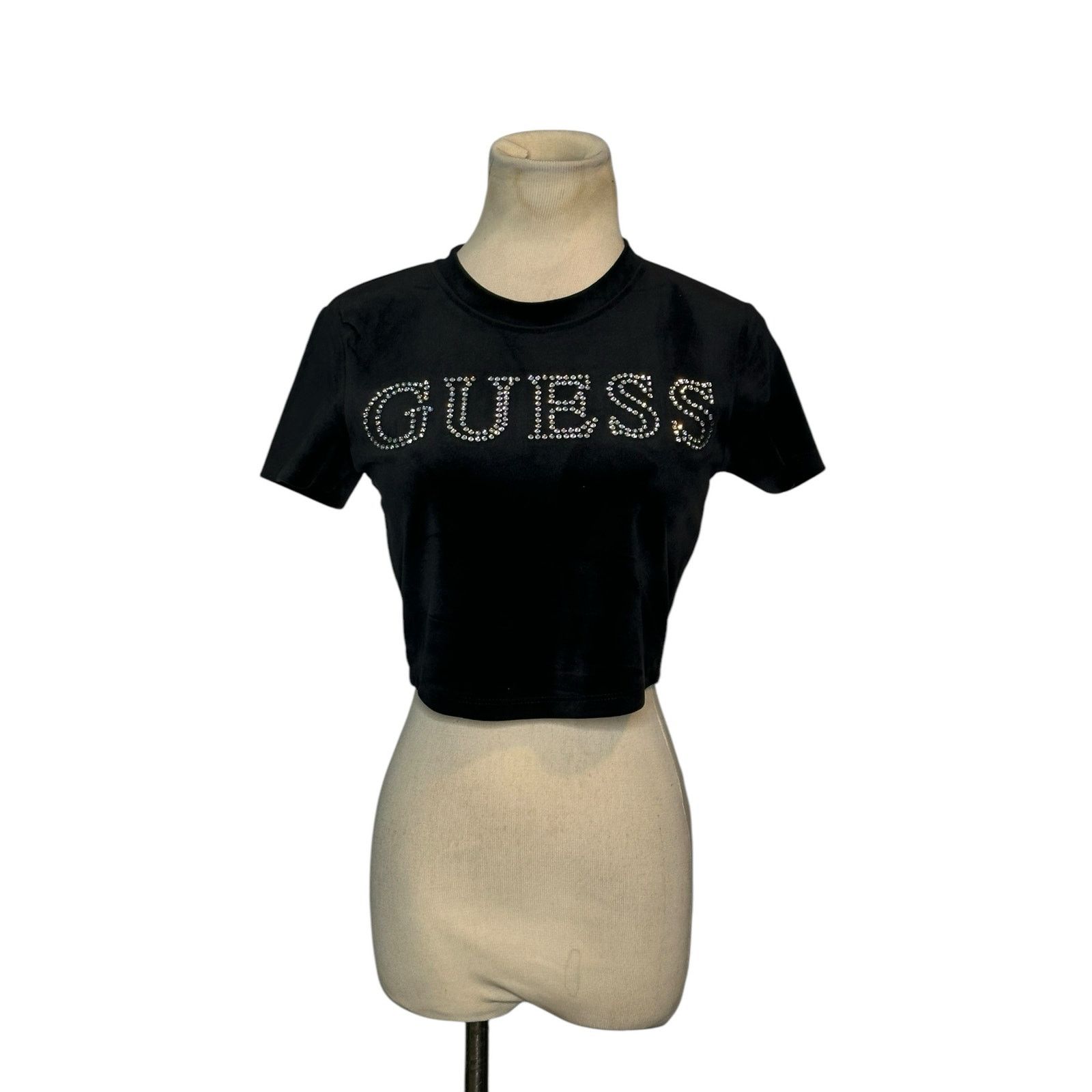 Guess Guess rhinestones front logo short sleeves t-shirt size XS Size XS / US 0-2 / IT 36-38 - 12 Thumbnail