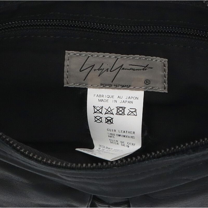 Yohji Yamamoto Yohji Yamamoto POUR HOMME // Cow leather waist bag Size ONE SIZE - 5 Thumbnail