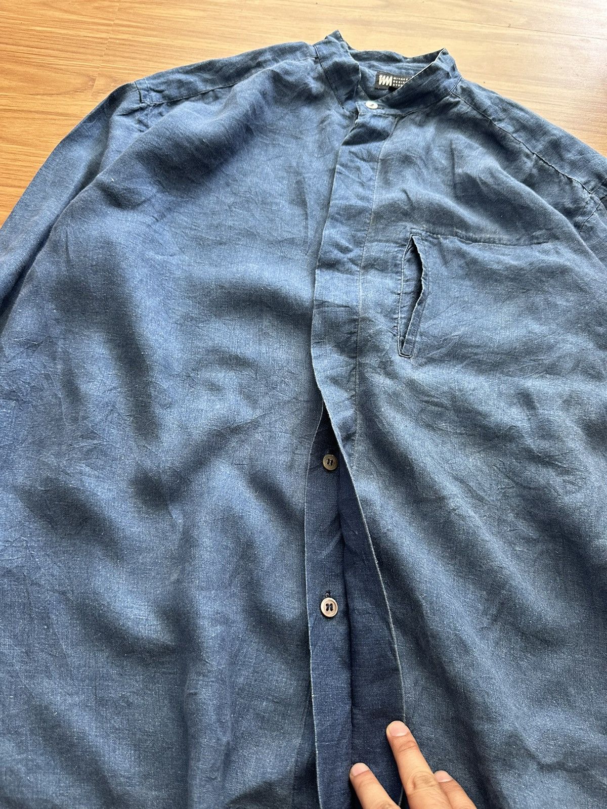 Issey Miyake 1980-Issey Miyake IM Product Denim Hidden Button (Oversized) Size US XL / EU 56 / 4 - 6 Thumbnail