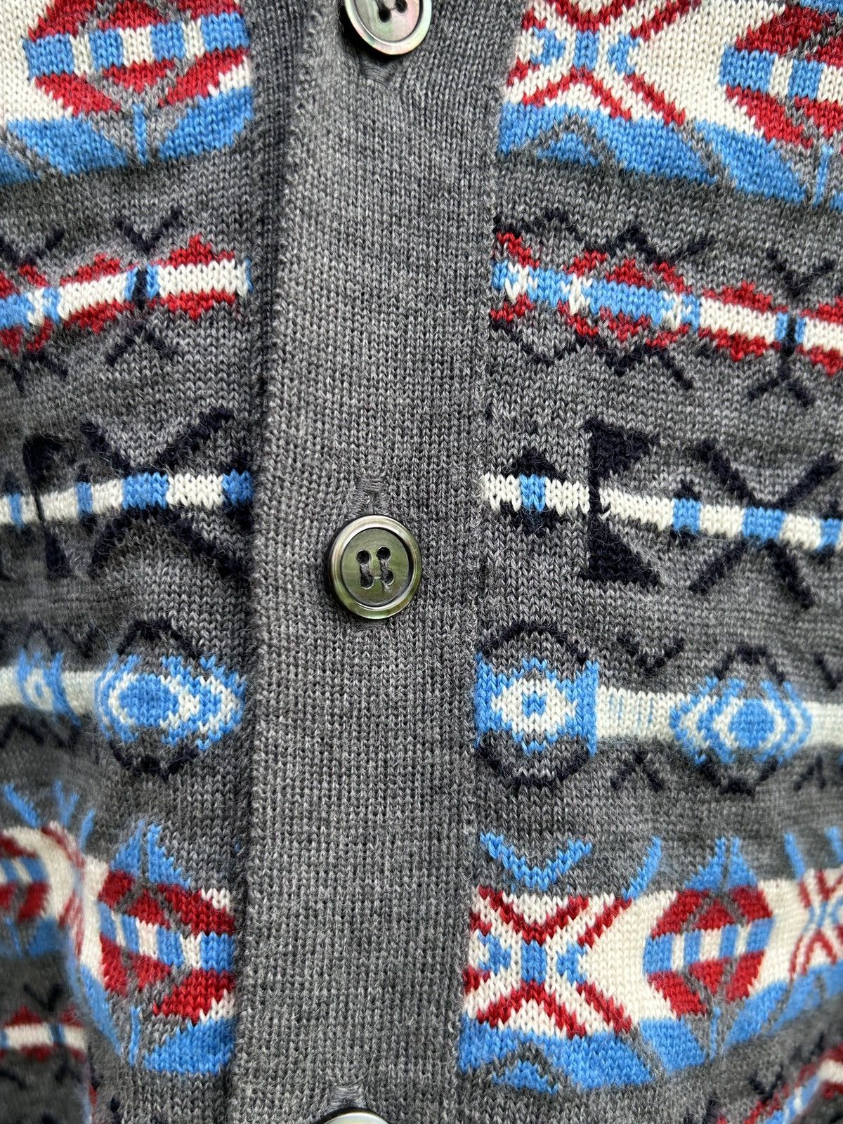 Comme des Garcons Comme Des Garcons Shirt Aztec Ornament Wool Cardigan Size S / US 4 / IT 40 - 4 Thumbnail