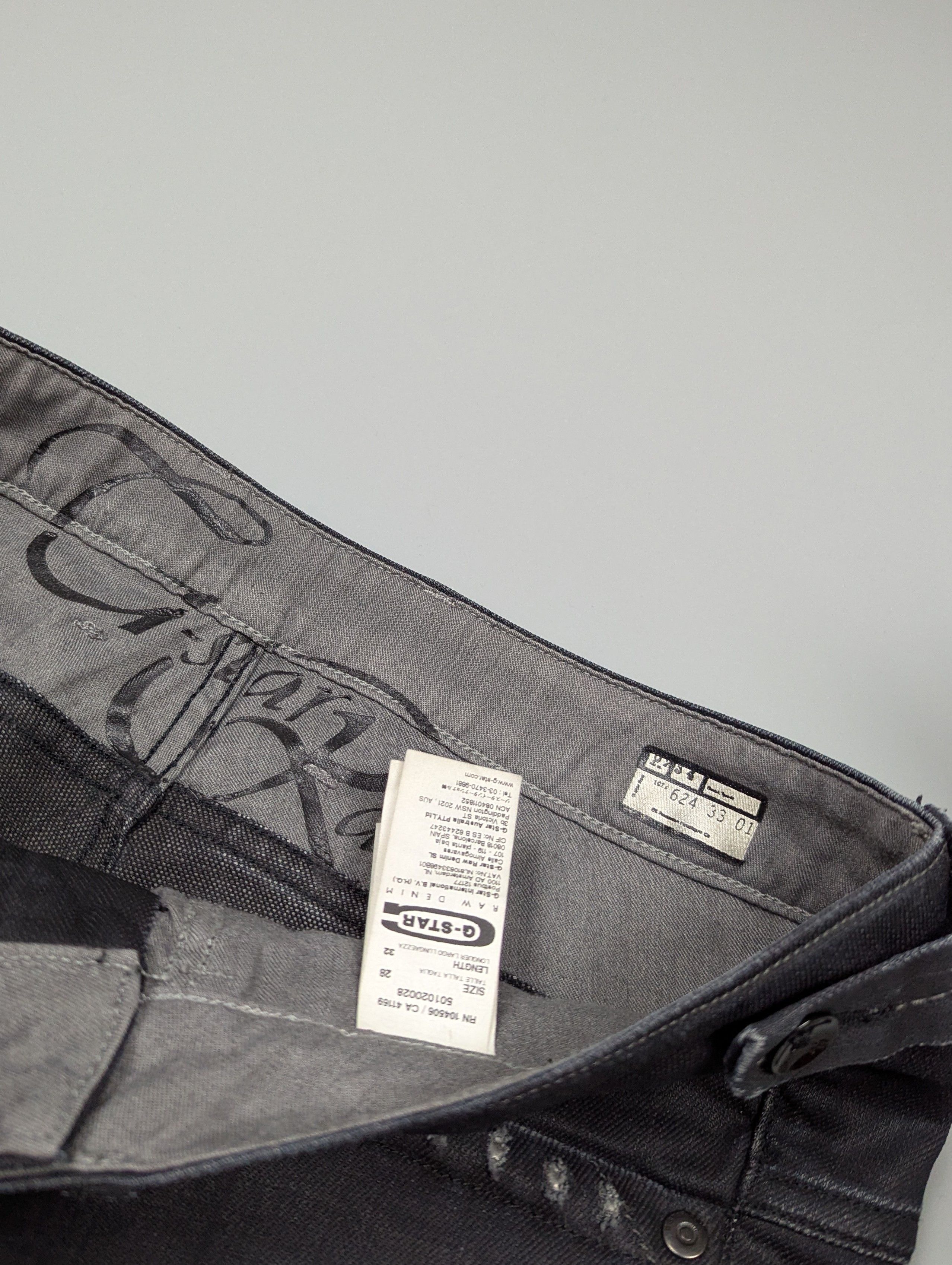 G-Star × Vintage G-Star RAW Women's Center Loose Tapered Distressed Jeans Size 29" - 6 Thumbnail