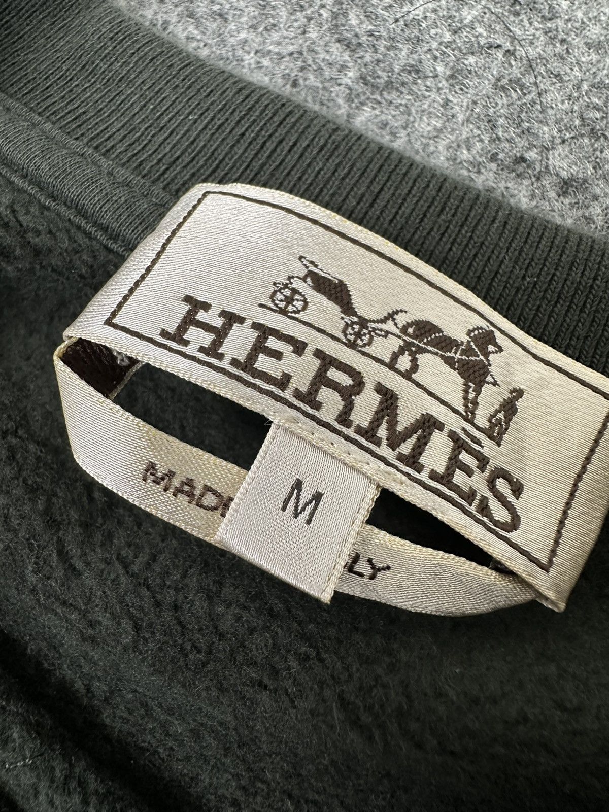 Hermes Hermes - Sport Series F/W21 - Run “H” Sweater - Army Green Size US M / EU 48-50 / 2 - 9 Thumbnail