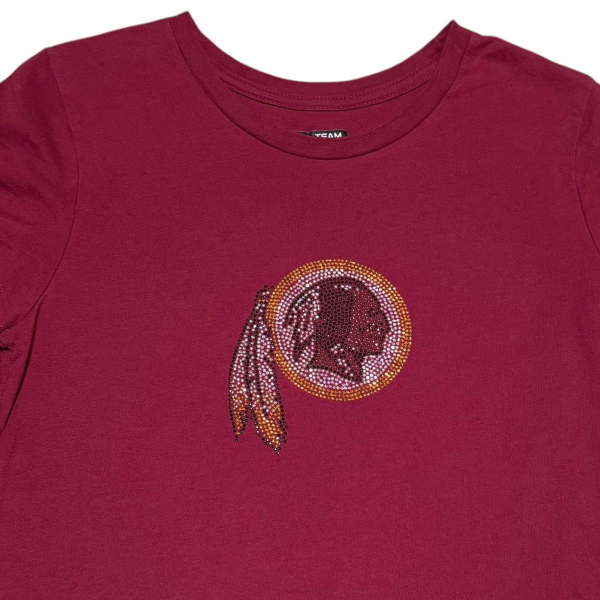 NFL Washington Redskins Rhinestone Logo Shirt Women’s Small Size S / US 4 / IT 40 - 2 Thumbnail