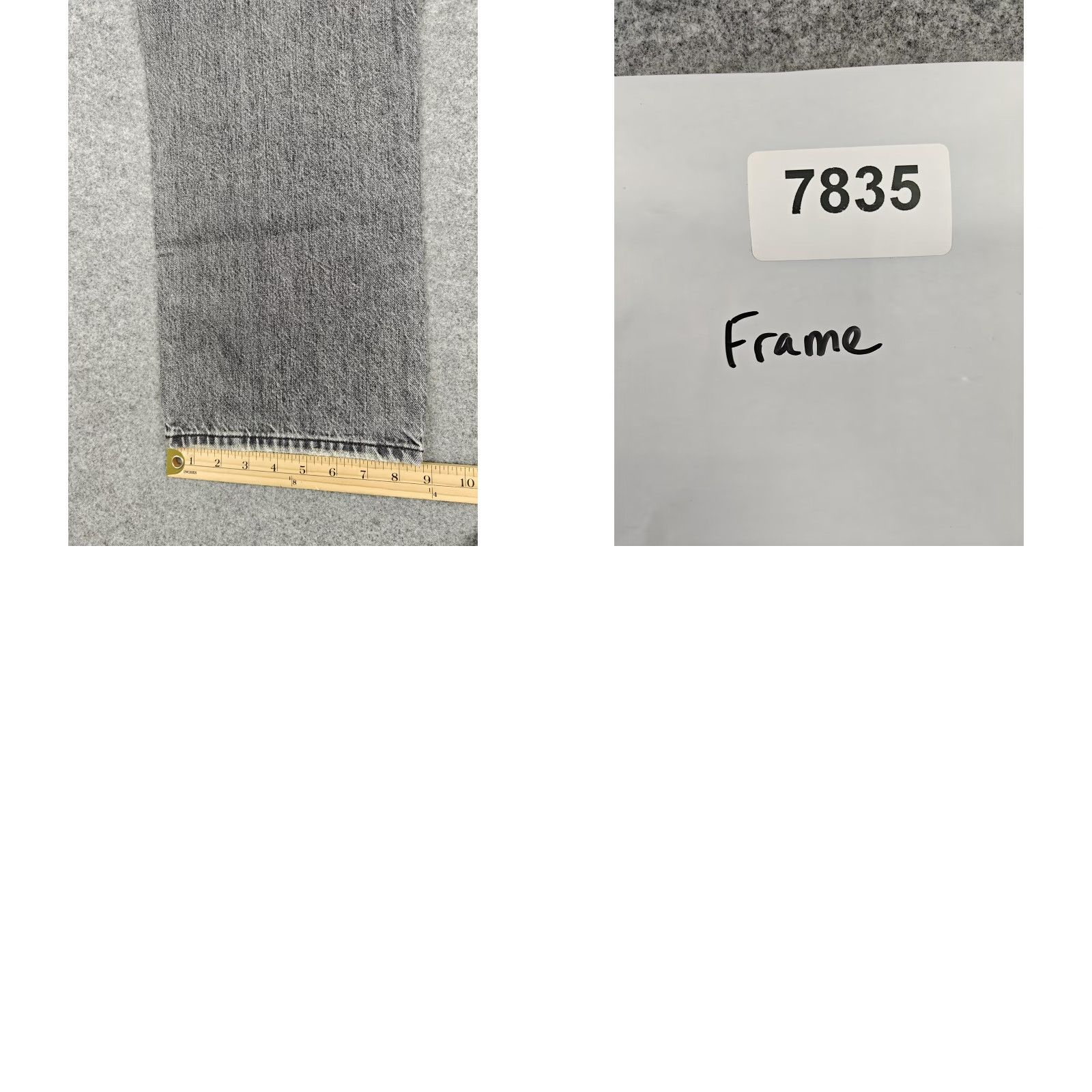 Frame VINTAGE Frame Le Jane Crop Jeans Womens 28 Gray High Rise Straight Distressed Denim Size 28" / US 6 / IT 42 - 8 Thumbnail