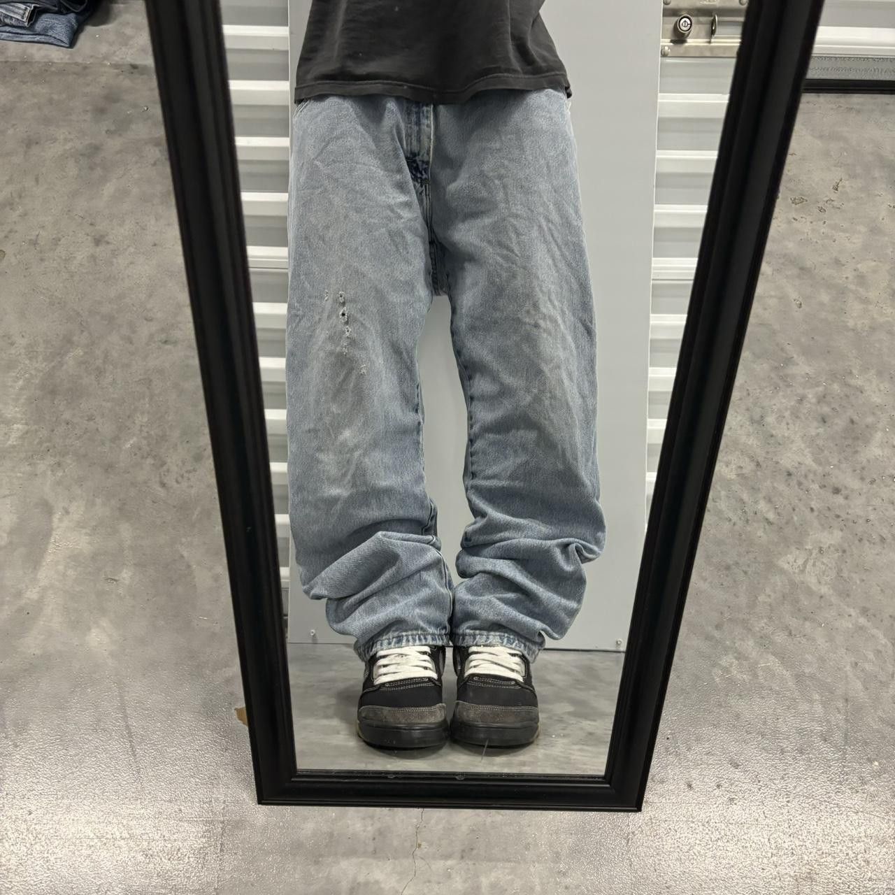 Japanese Brand × Vintage Crazy Vintage Y2K/2000s Grunge Light Wash Denim Jeans! Size US 36 / EU 52 - 1 Thumbnail
