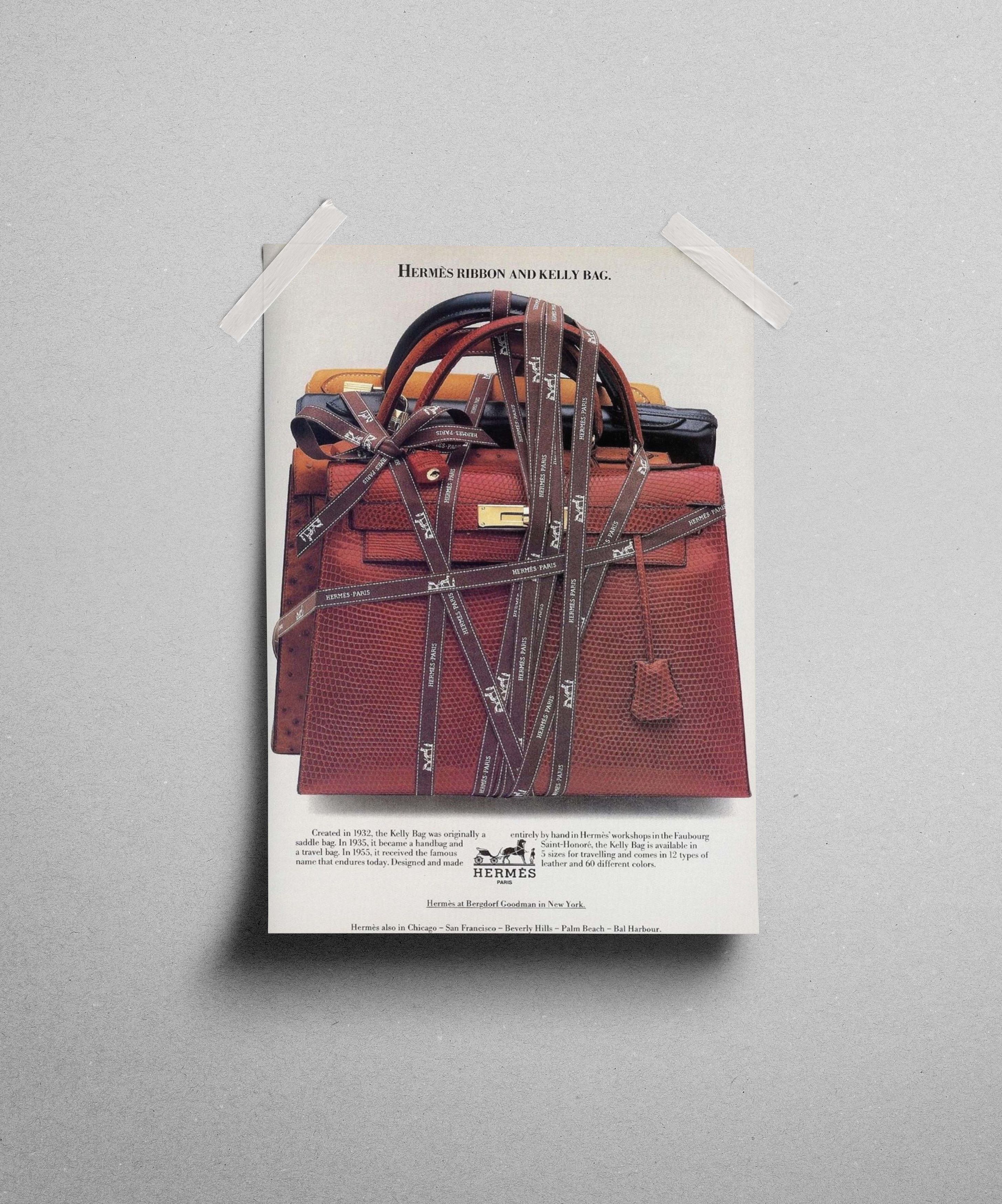 Hermes 80s Hermes birkin Art Poster Gift Vintage Archive Lookbook Size ONE SIZE - 2 Thumbnail