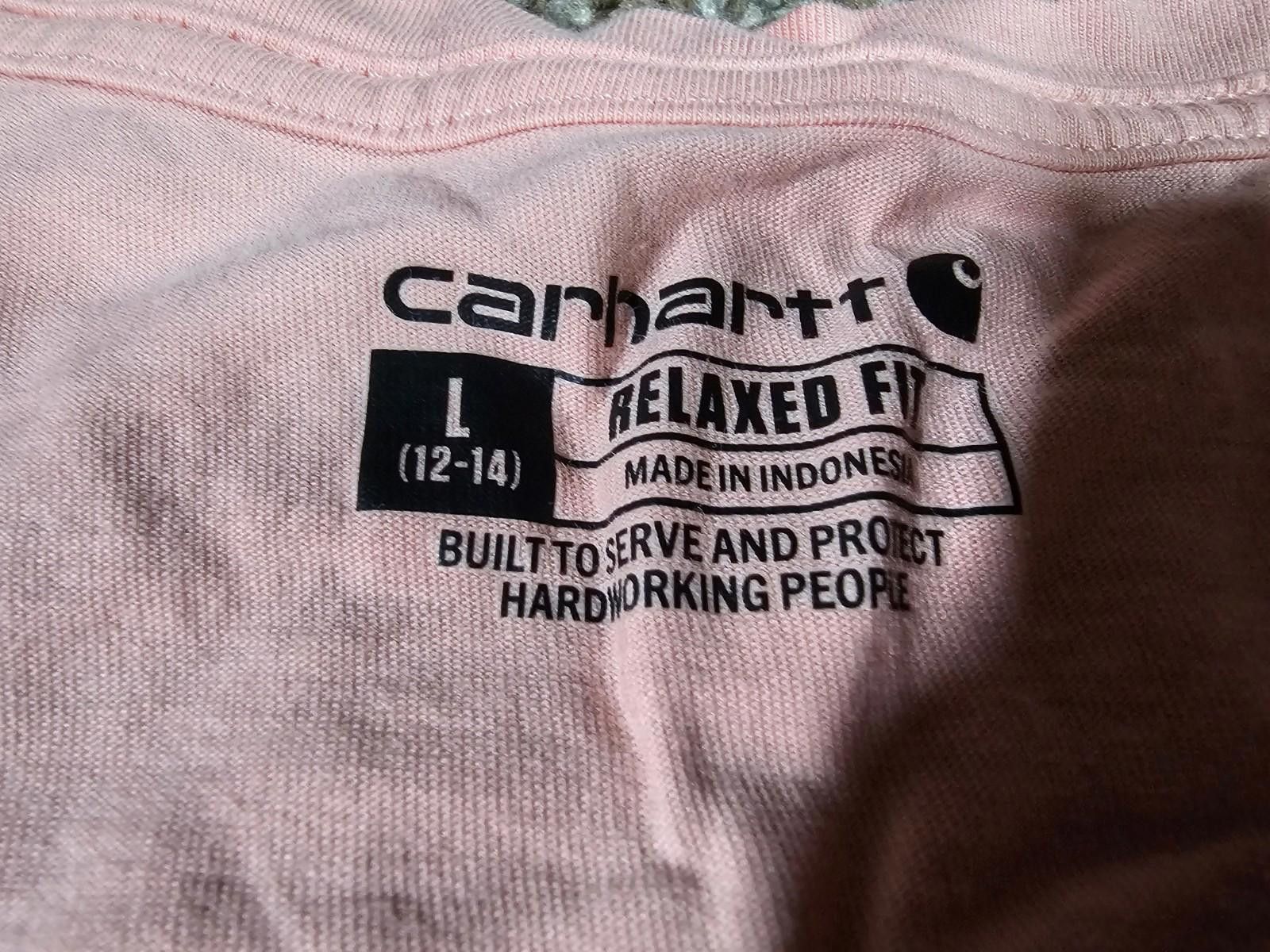 Carhartt Carhartt Relax Fit Lightweight V Neck Pink T-shirt L 12-14 Size L / US 10 / IT 46 - 4 Thumbnail