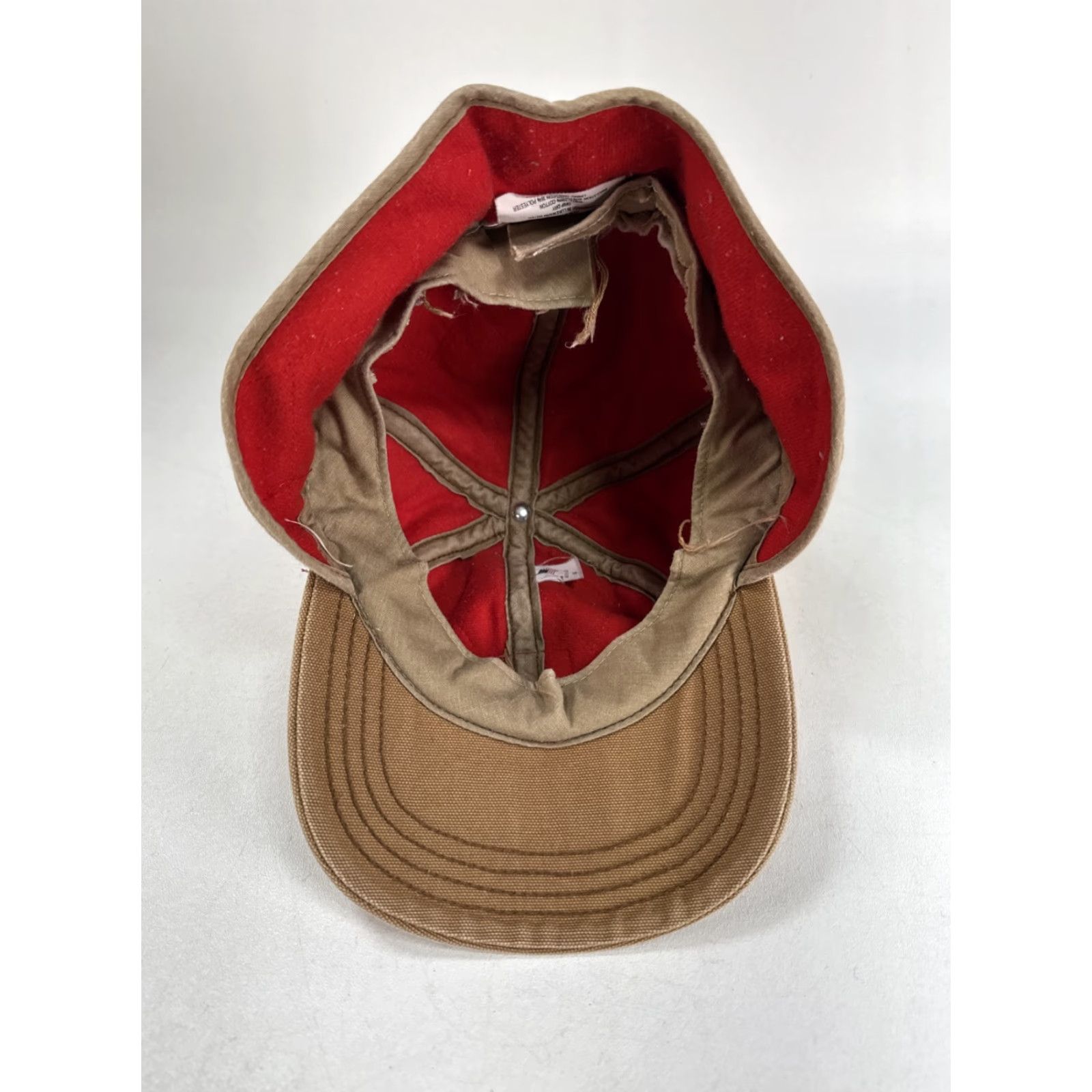 Carhartt VINTAGE Carhartt Canvas Hat Cap Thermolite Flapped USA Made Winter Size ONE SIZE - 4 Thumbnail