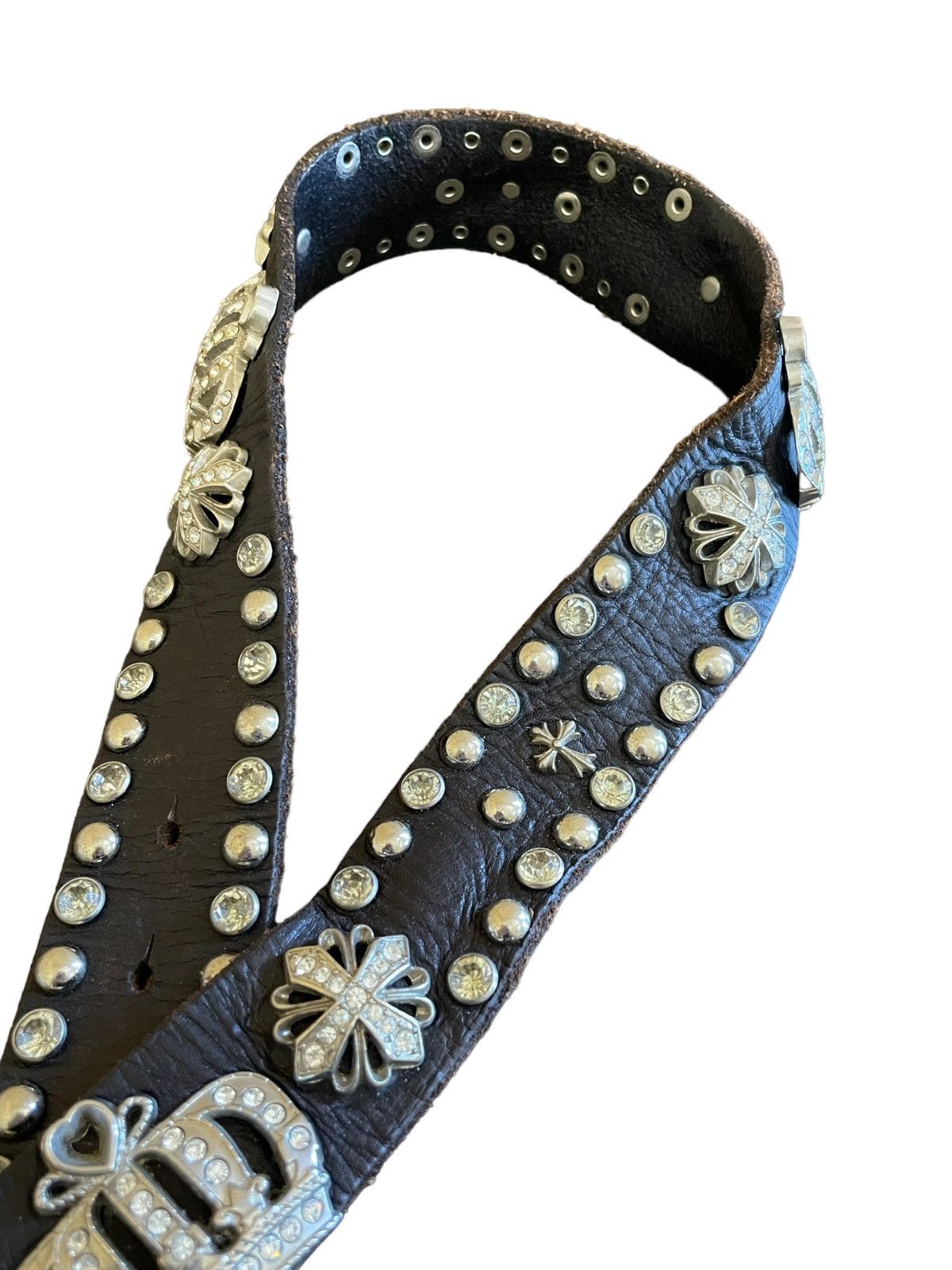 Hysteric Glamour × Japanese Brand Vintage Beach Sound Japan Cemetery Cross StudLeather Belt Size ONE SIZE - 9 Thumbnail