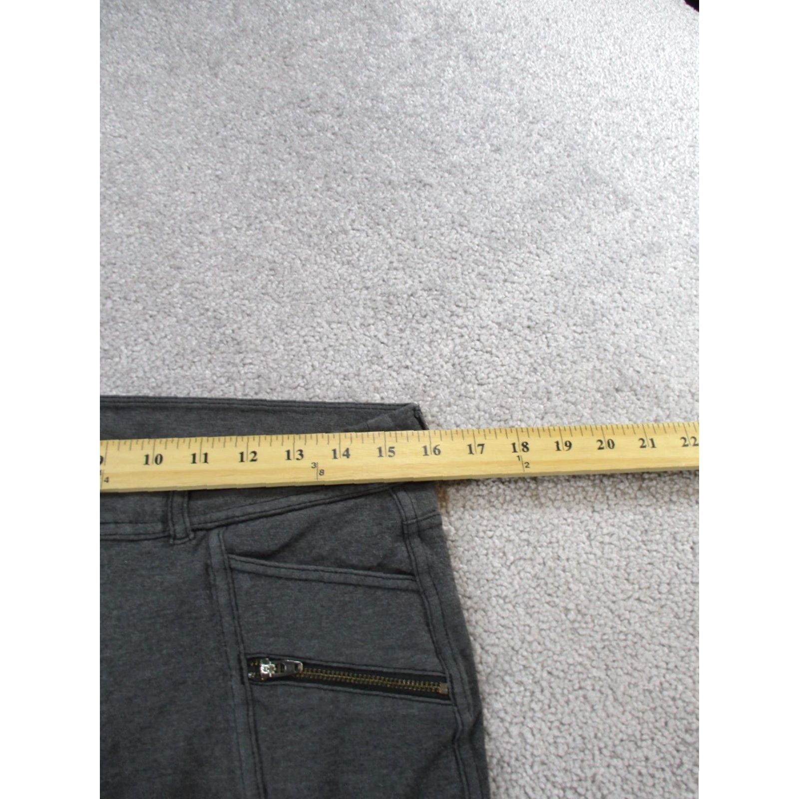 Athleta VINTAGE Athleta Ponte Moto Pants Womens 10 Gray Skinny Jegging 10 Gray Athletic Pants Womens Size 32" / US 10 / IT 46 - 7 Thumbnail