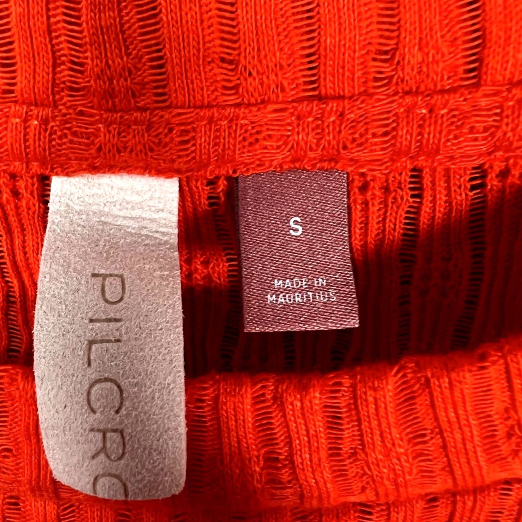 Vintage Pilcro Womens Small Red Ribbed Long Sleeve Top Shirt Spring Summer Womens Size S / US 4 / IT 40 - 4 Thumbnail