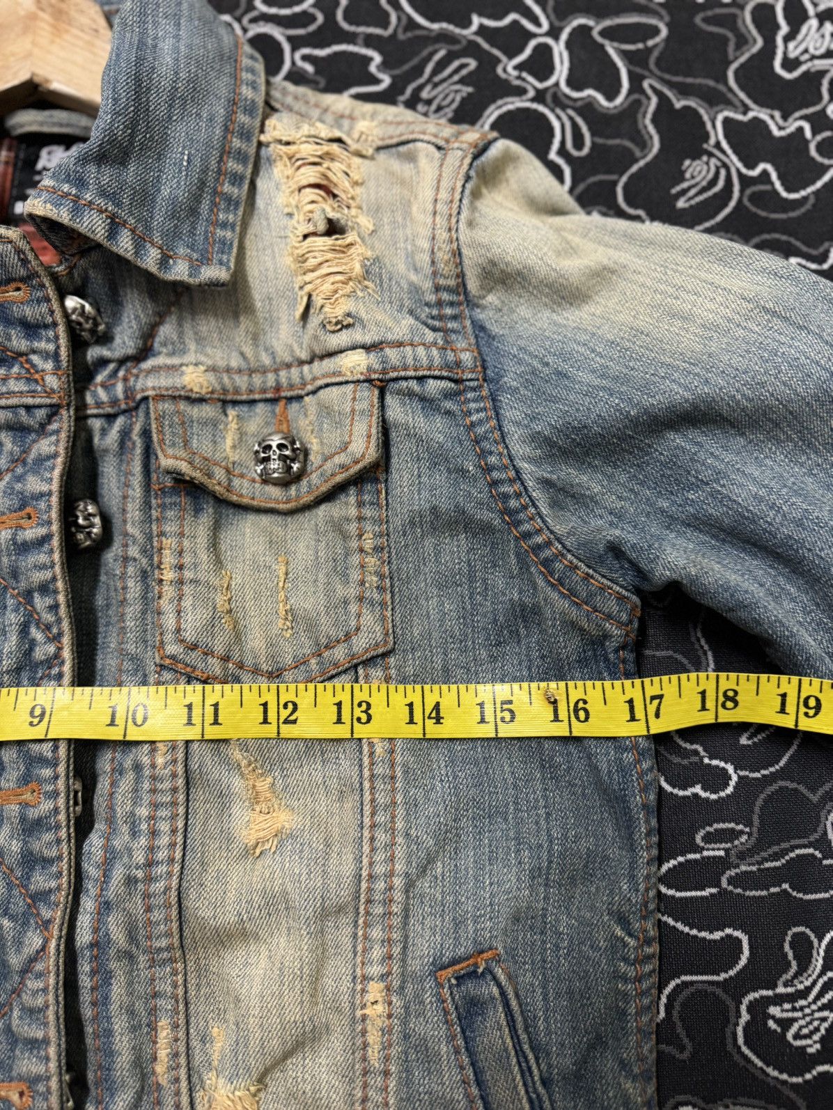 Other 2000s GLAD NEWS PUNK DENIM JACKET Size US XS / EU 42 / 0 - 9 Thumbnail