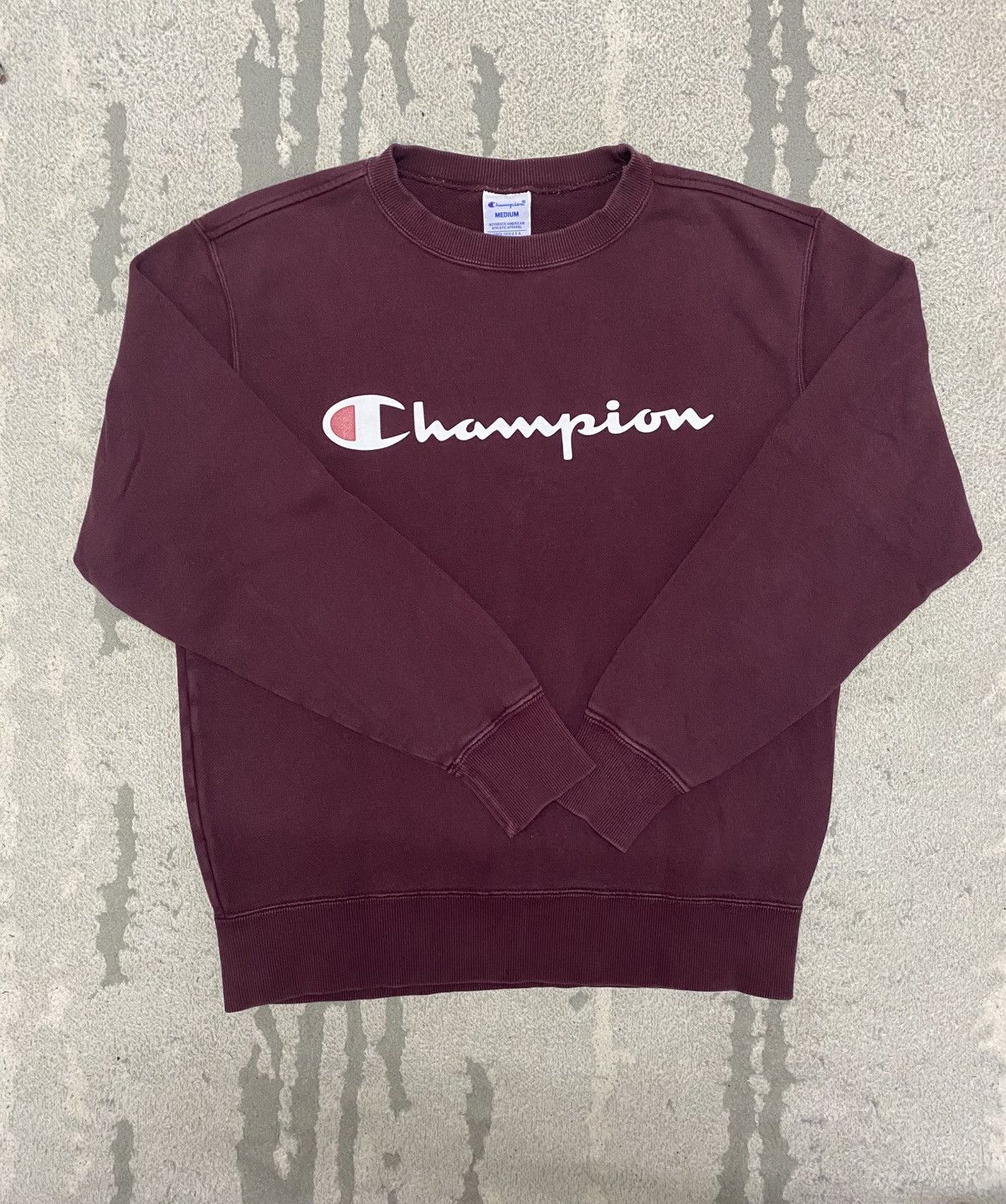 Champion Champion Spell Out Sweatshirt Burgundy Colour Size US M / EU 48-50 / 2 - 1 Thumbnail