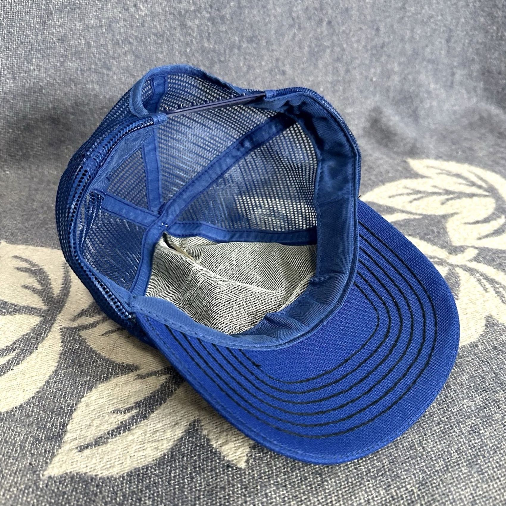 Vintage VINTAGE Men's Trucker Hat Blue Don’t Ask Humor Puff Print Snapback USA Size ONE SIZE - 4 Thumbnail