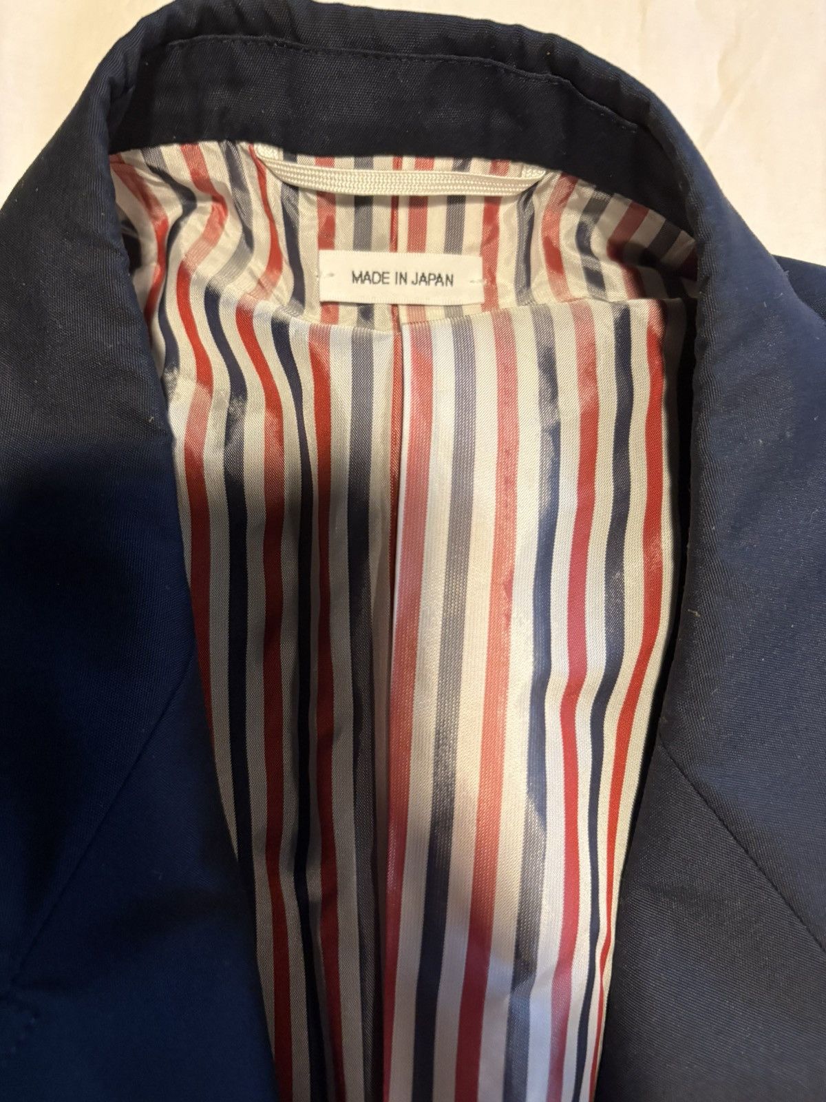 Thom Browne Thom Browne padded shoulders navy blazer. Size US L / EU 52-54 / 3 - 5 Thumbnail