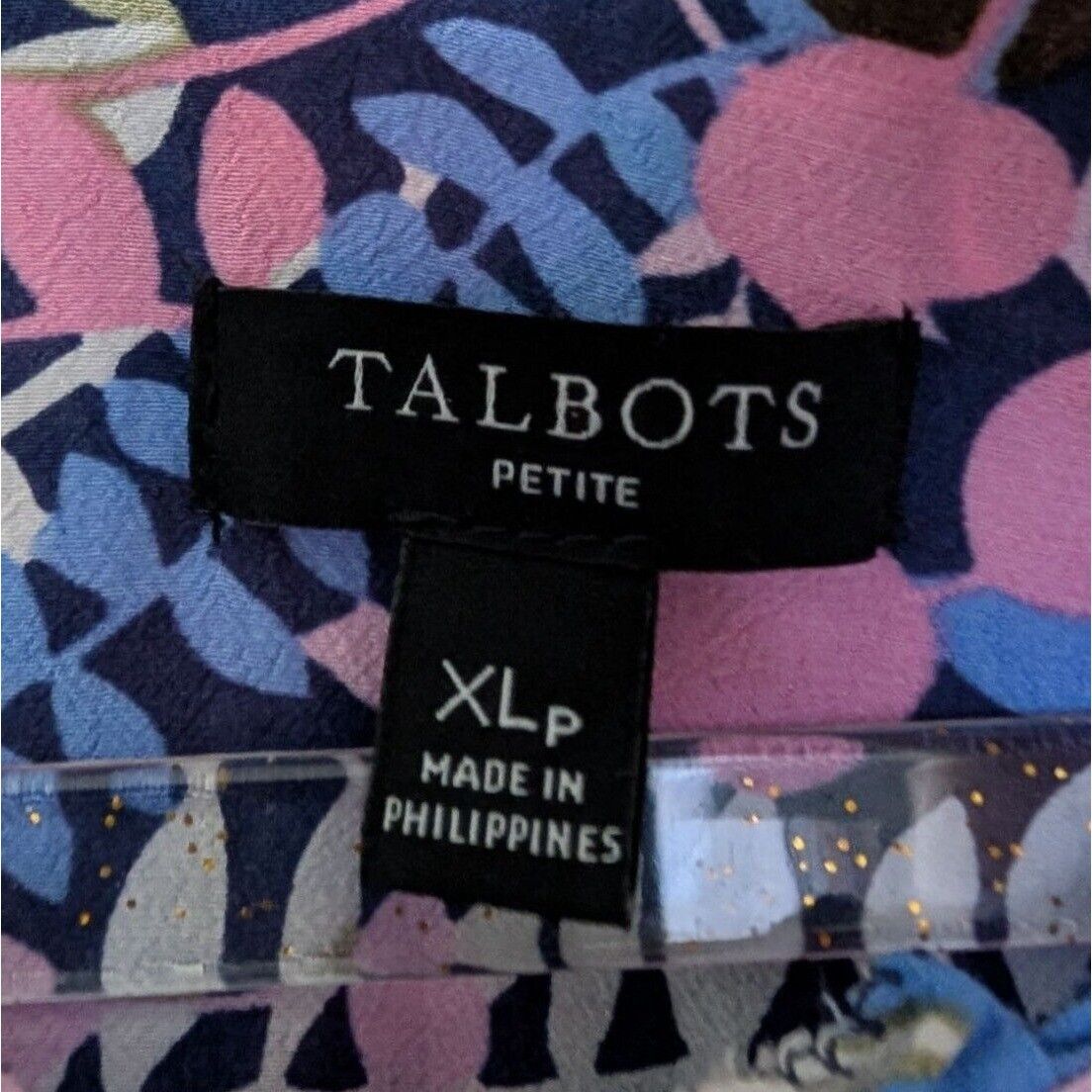 Talbots Talbots Floral Blouse Womens Petite Size XL Blue Pink Size XL / US 12-14 / IT 48-50 - 5 Thumbnail