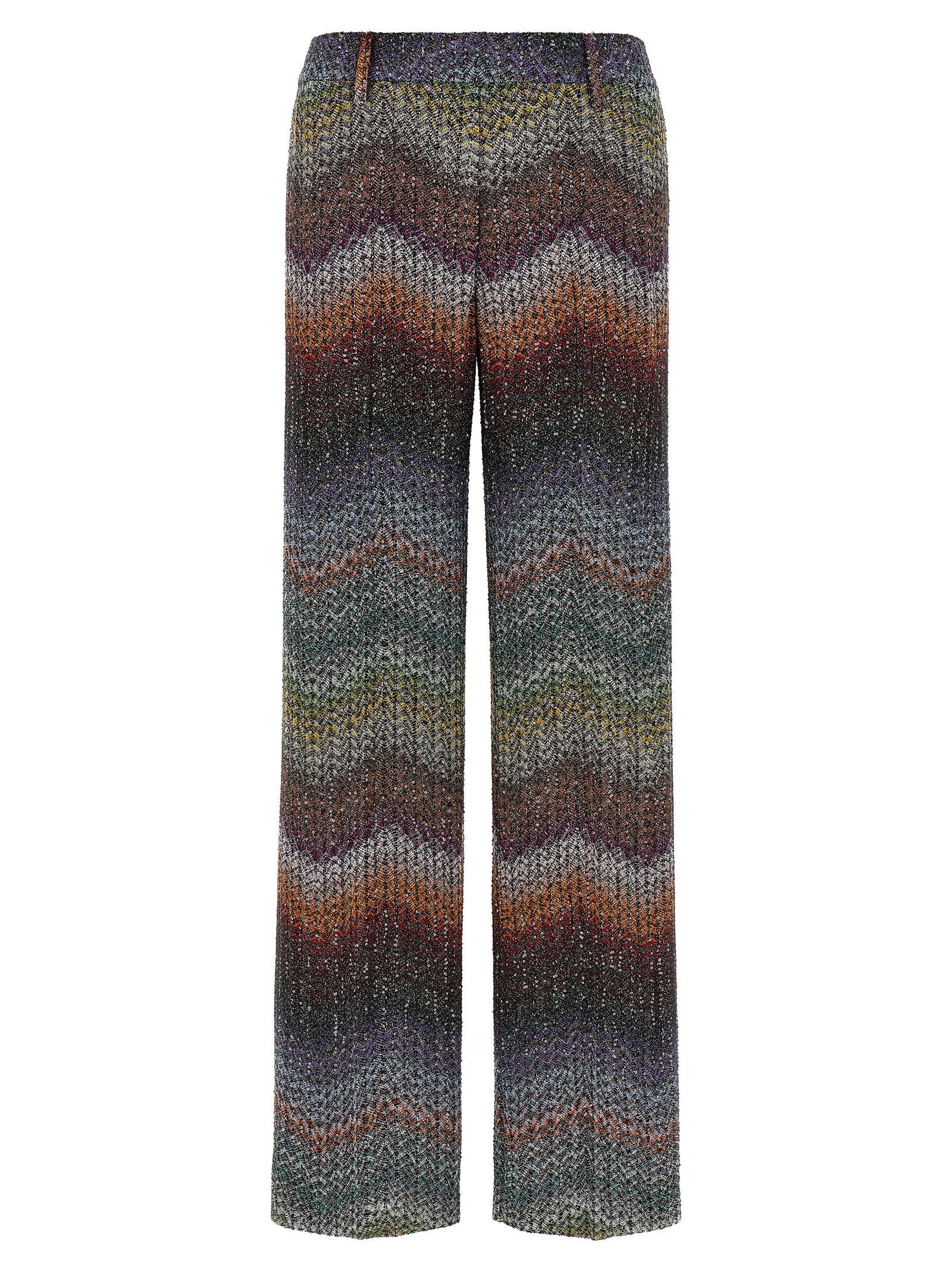 Missoni Zigzag Lamé Viscose Pants Size 28" / US 6 / IT 42 - 1 Thumbnail