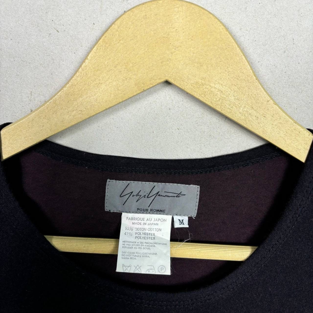 Yohji Yamamoto SS94 Yohji Yamamoto Pour Homme Tonal Crow Embroidery T-Shirt Size US M / EU 48-50 / 2 - 6 Thumbnail