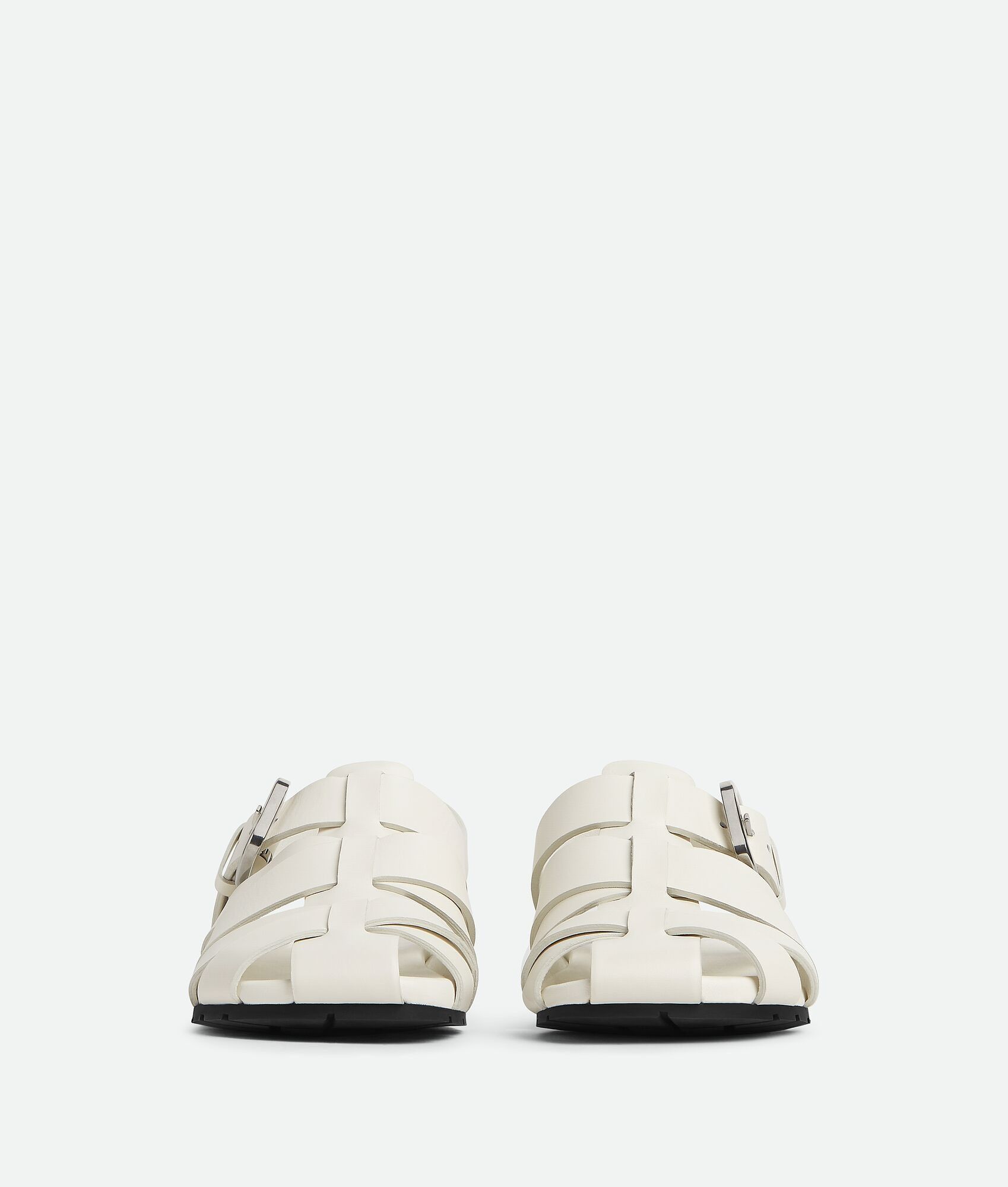 Bottega Veneta o1bcso1str0725 Alfie Sandals in White Size US 12 / EU 45 - 2 Thumbnail